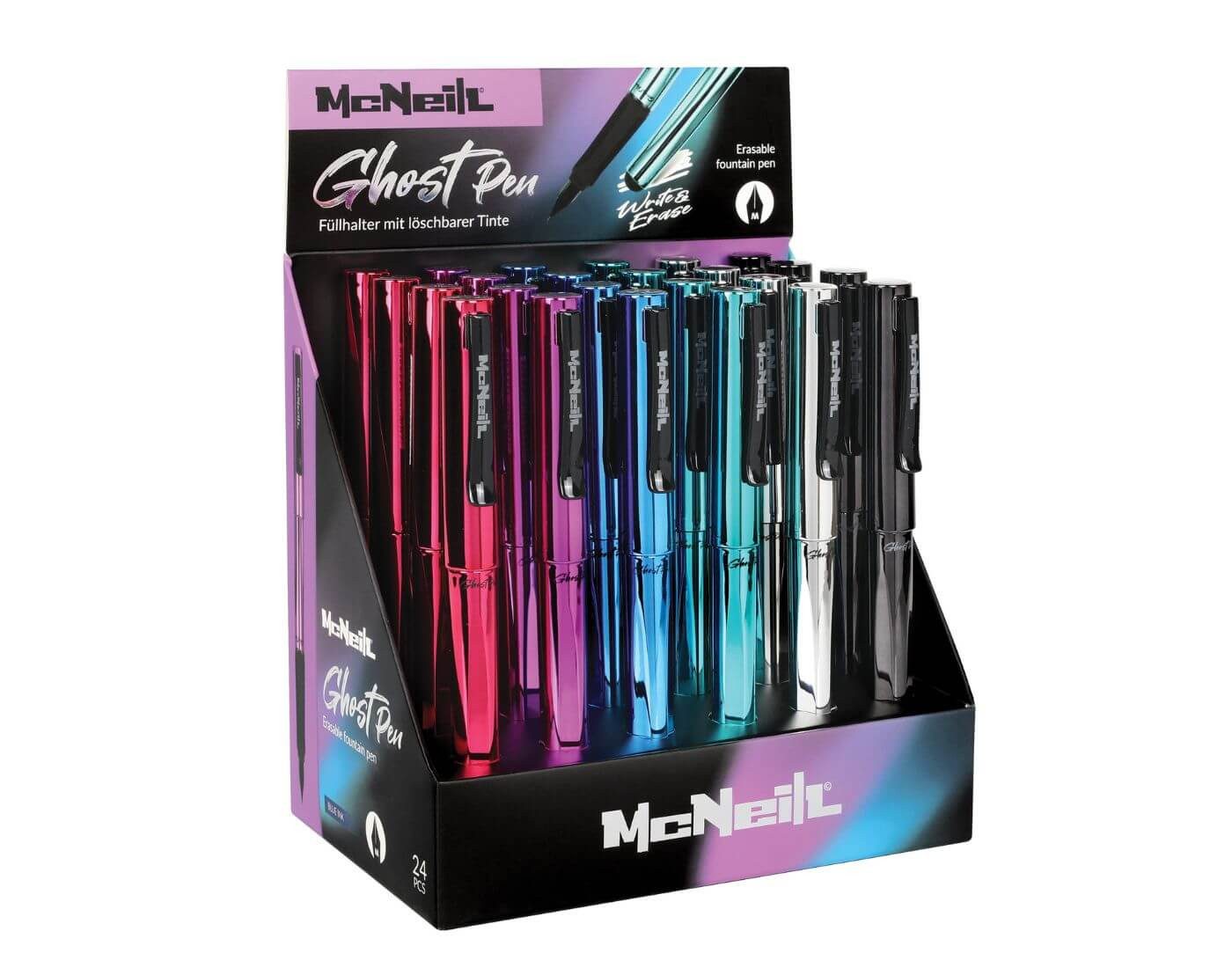 McNeill Buntstift Radierbarer Füller mit blauer Tinte - Metallic Mix (einzeln)