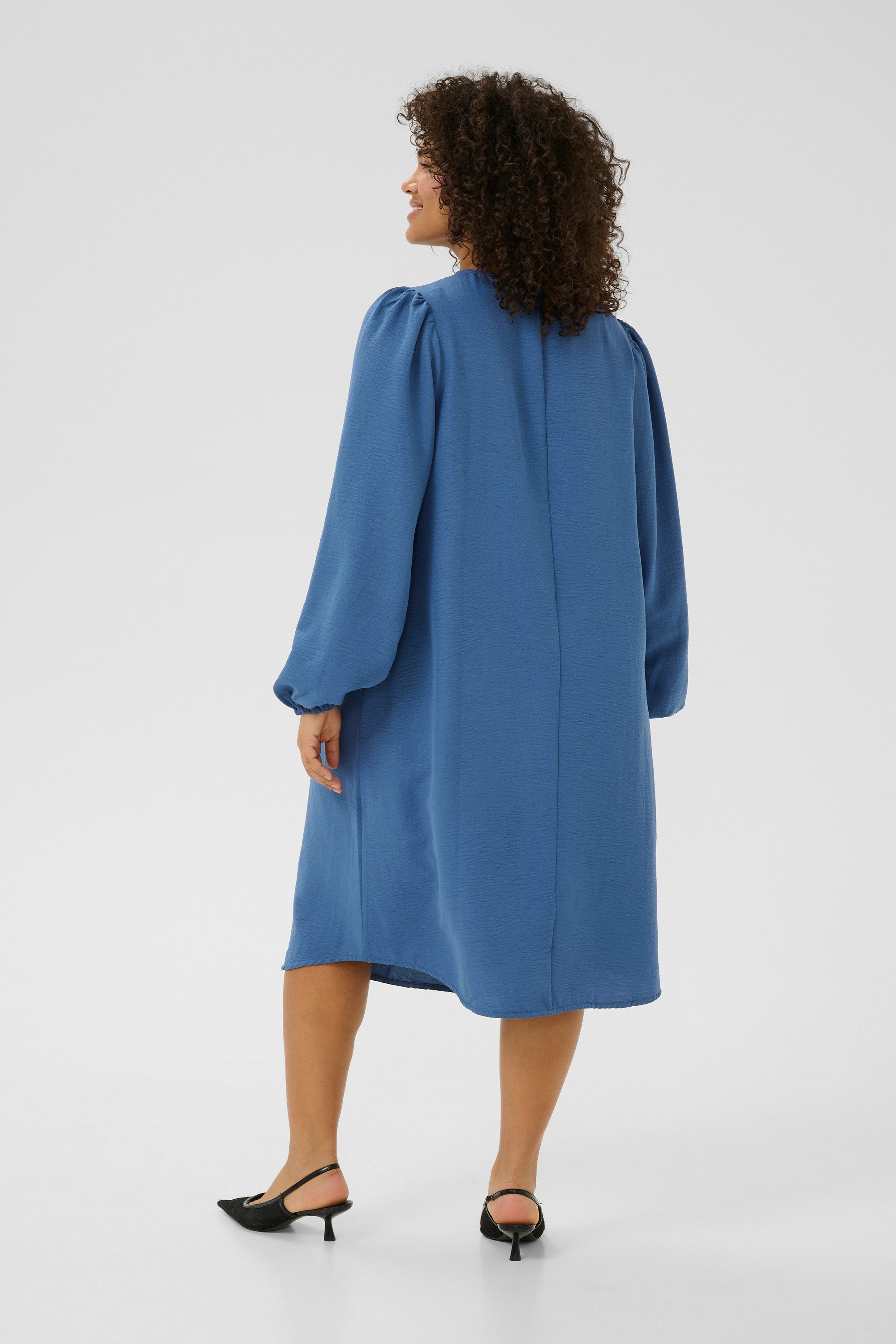 KAFFE Curve Blusenkleid Kleid KCniki Große Größen