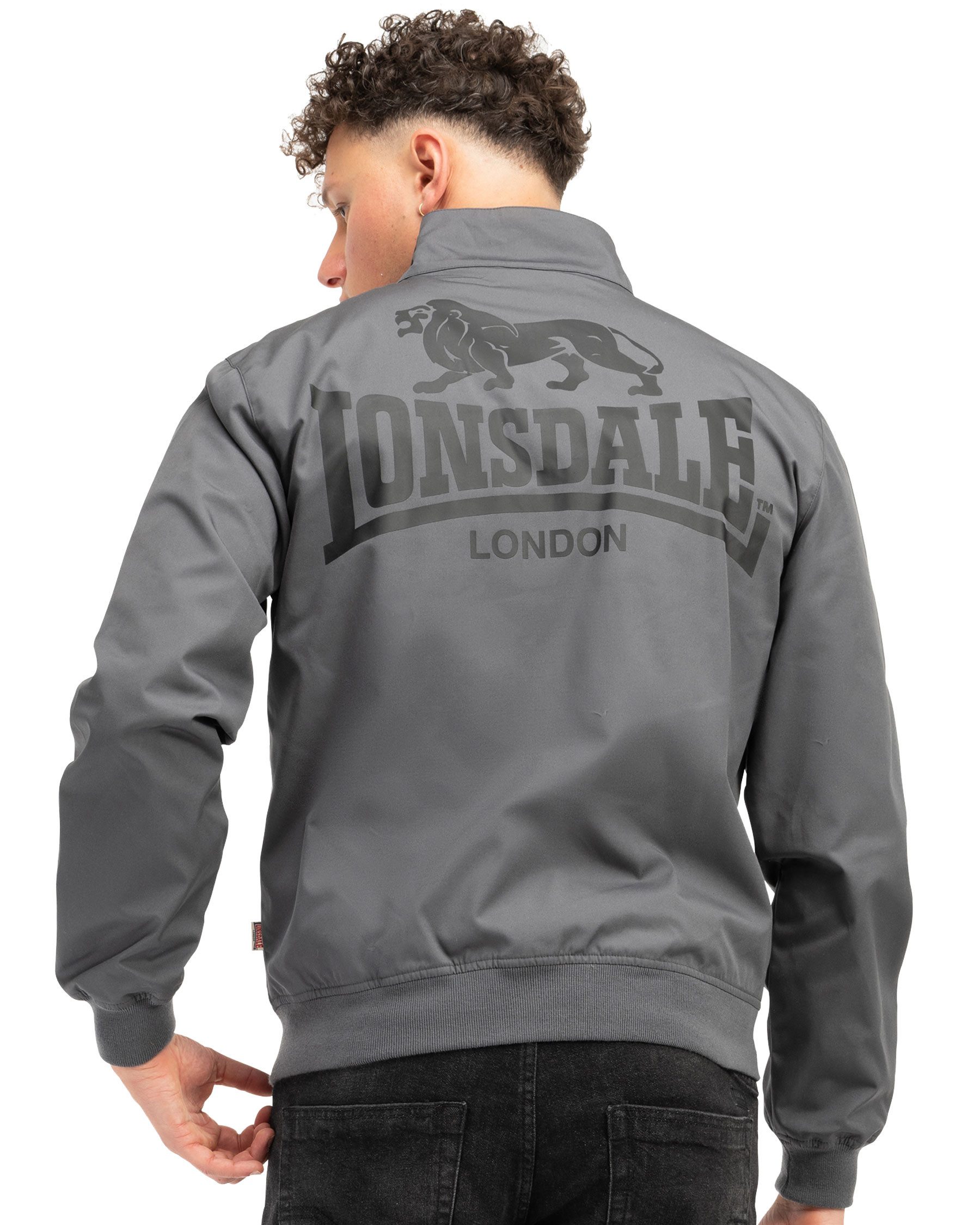 Lonsdale Blusenjacke Lonsdale Harrington Jacke Acton Klassischer Schnitt mit typischem Karofutter – Bild 3 von 4