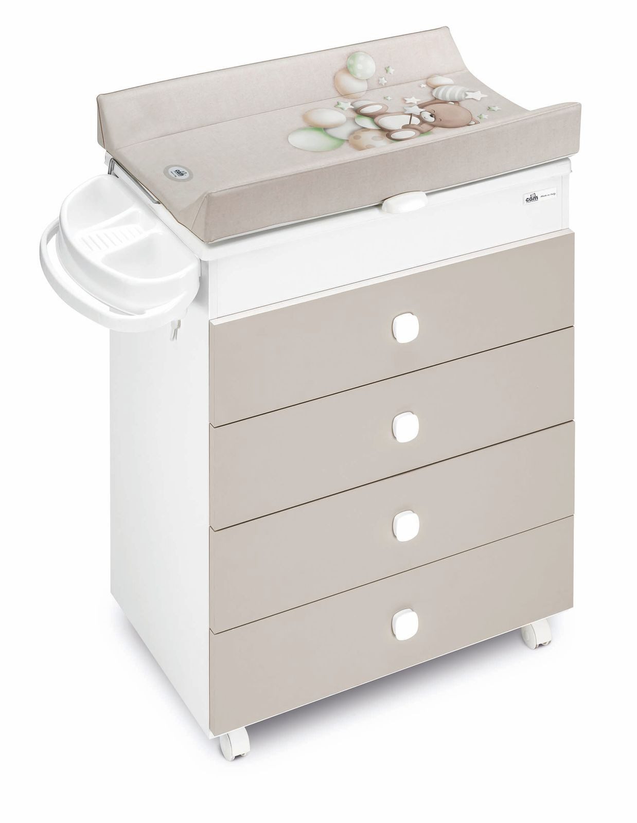 Wickelkommode CAM Asia inklusive Babywanne