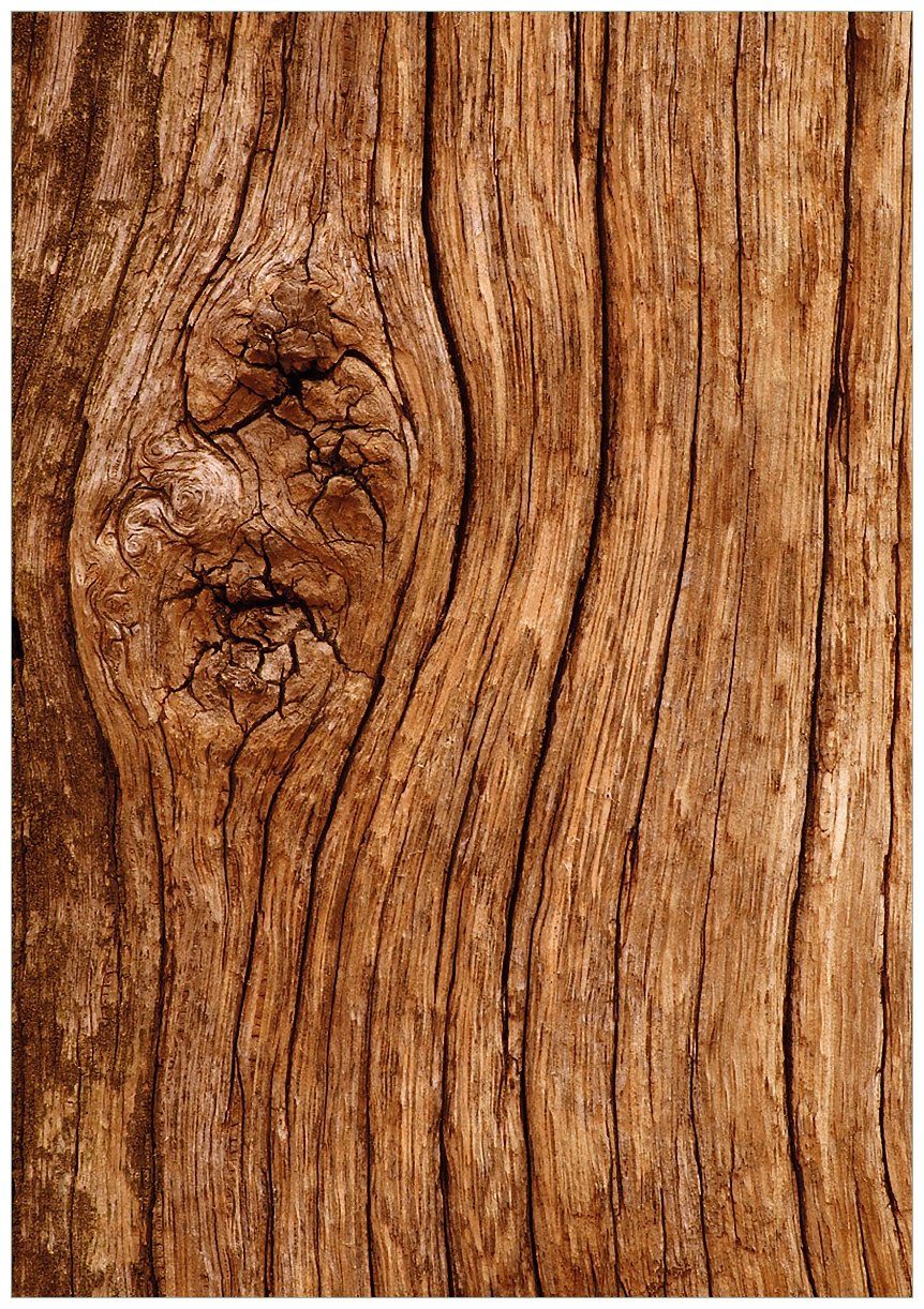 Wallario Wandfolie, Holzstamm mit Asteinschluss, in günstig online kaufen