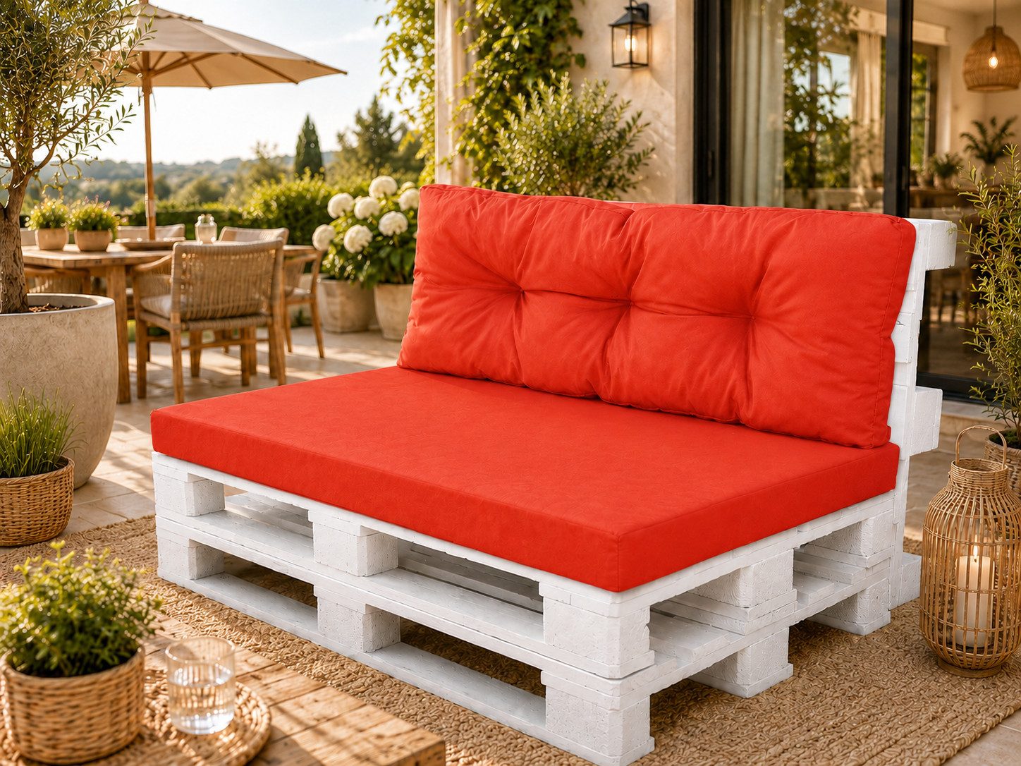 Best for Garden Dekokissen Bequeme Palettenkissen Indoor & Outdoor – Stil & Komfort, Für Innen- & Außenbereich, weich gepolstert