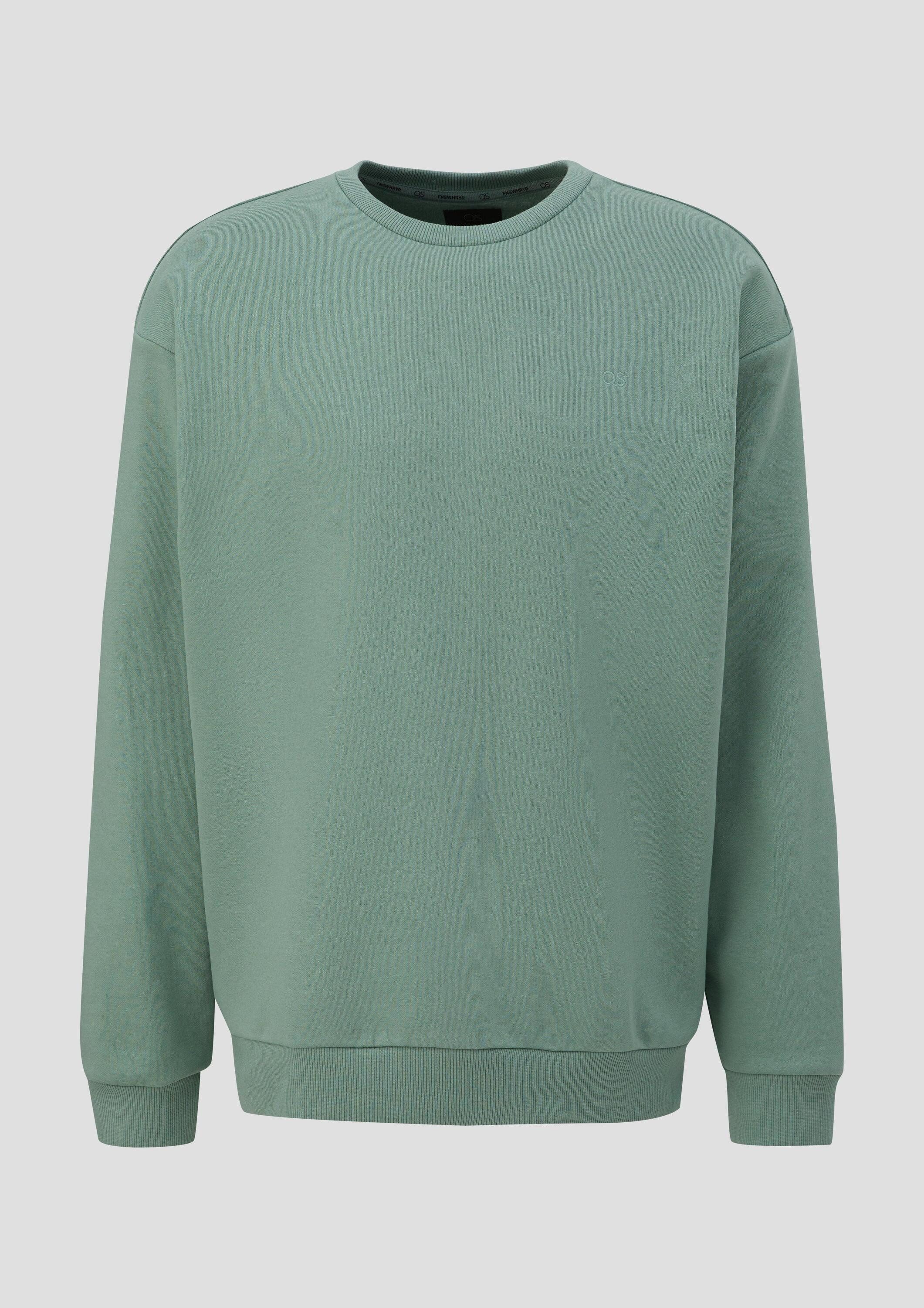 QS Sweatshirt Sweatshirt Sweatshirt mit Logo-Stickerei