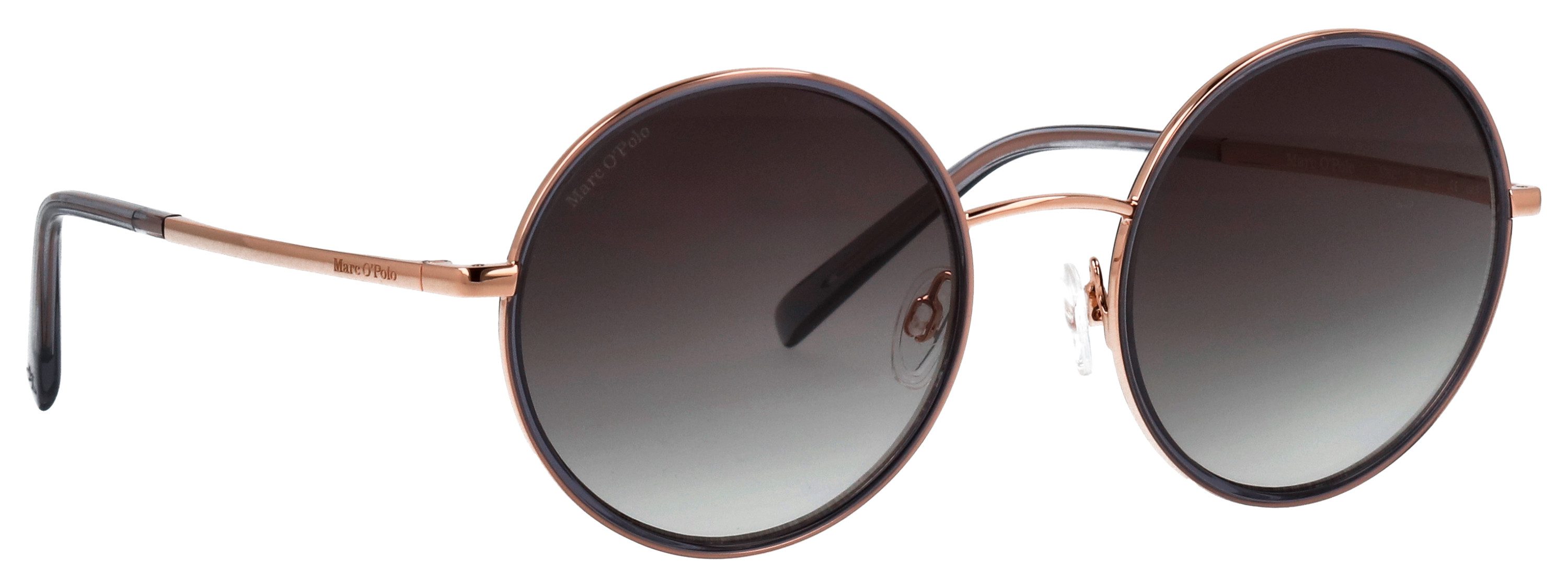 Marc O'Polo Sonnenbrille Modell 508001 Form Rund, Logoschriftzug auf Bügel, Kombifassung