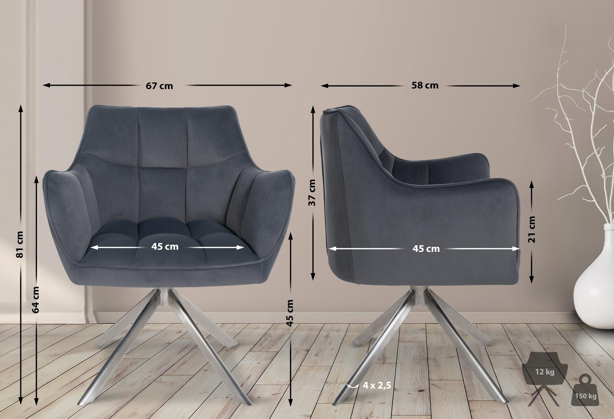 CLP Esszimmerstuhl Swing, drehbarer Polsterstuhl mit günstig online kaufen