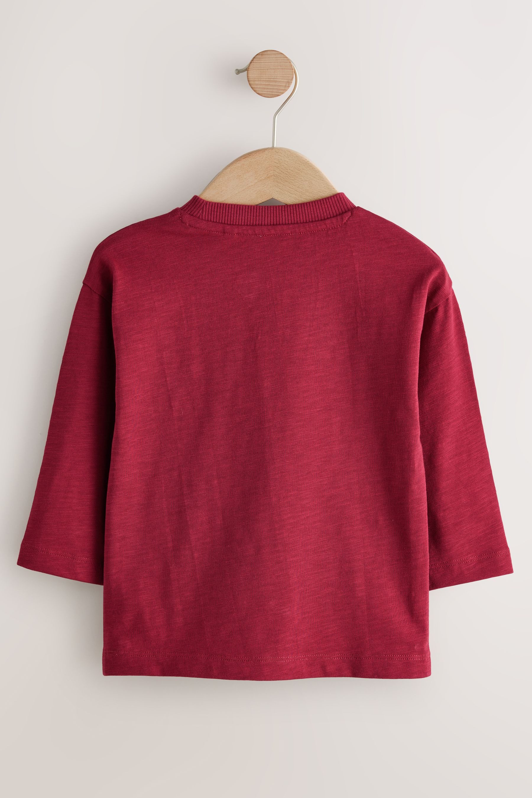 Next Langarmshirt Langarmshirt, Semi unifarben (1-tlg) günstig online kaufen
