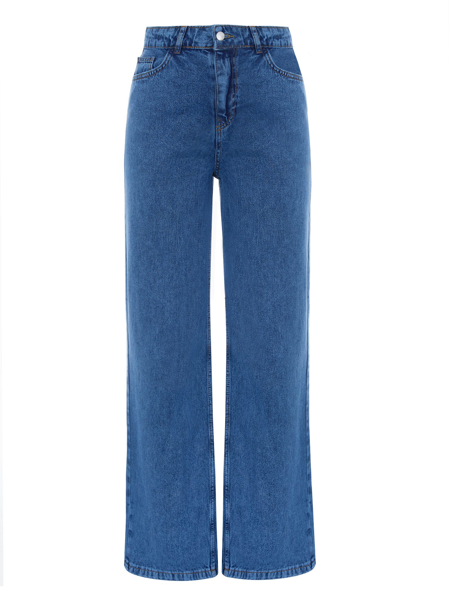Imily Bela Loose-fit-Jeans Damen Weit geschnittene Jeans mit geradem Bein (Packung, 1-tlg., 1per-Pack) aus Baumwolle