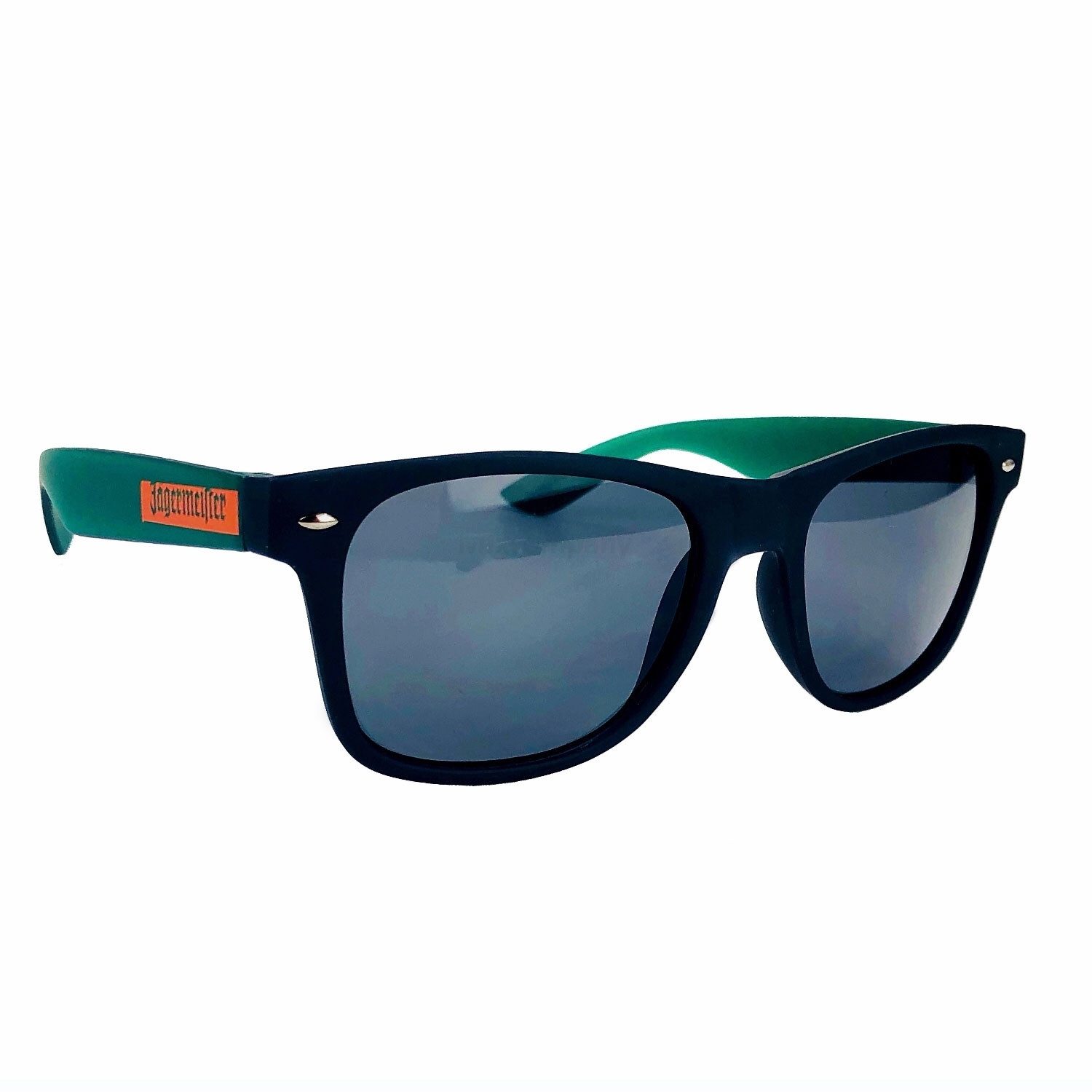 Art Sonnenbrille Jägermeister Sonnenbrille Nerd-, Party-, Brille in schwarz grün