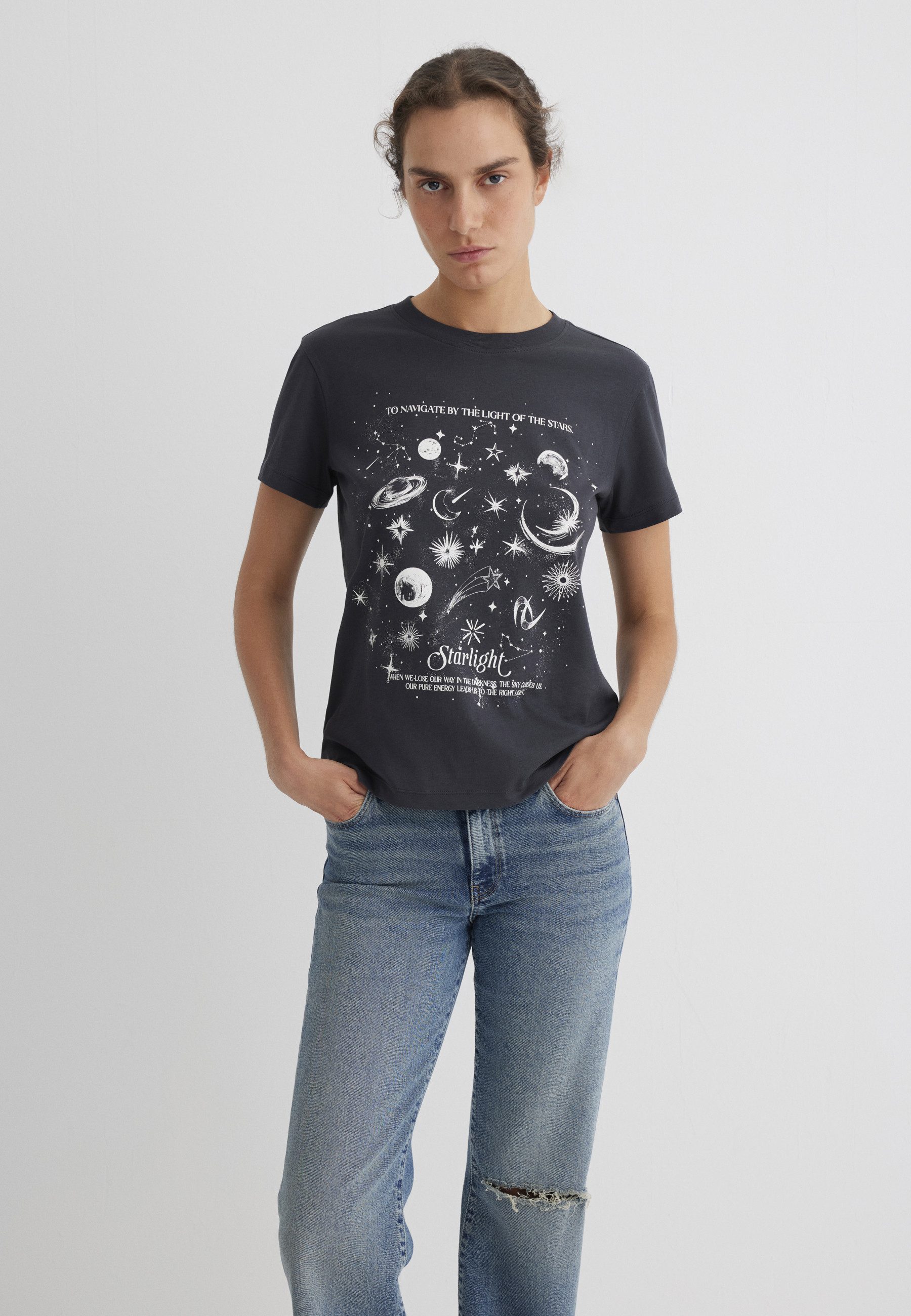 Mavi T-Shirt ASTROLOGY PRINTED TSHIRT Print günstig online kaufen