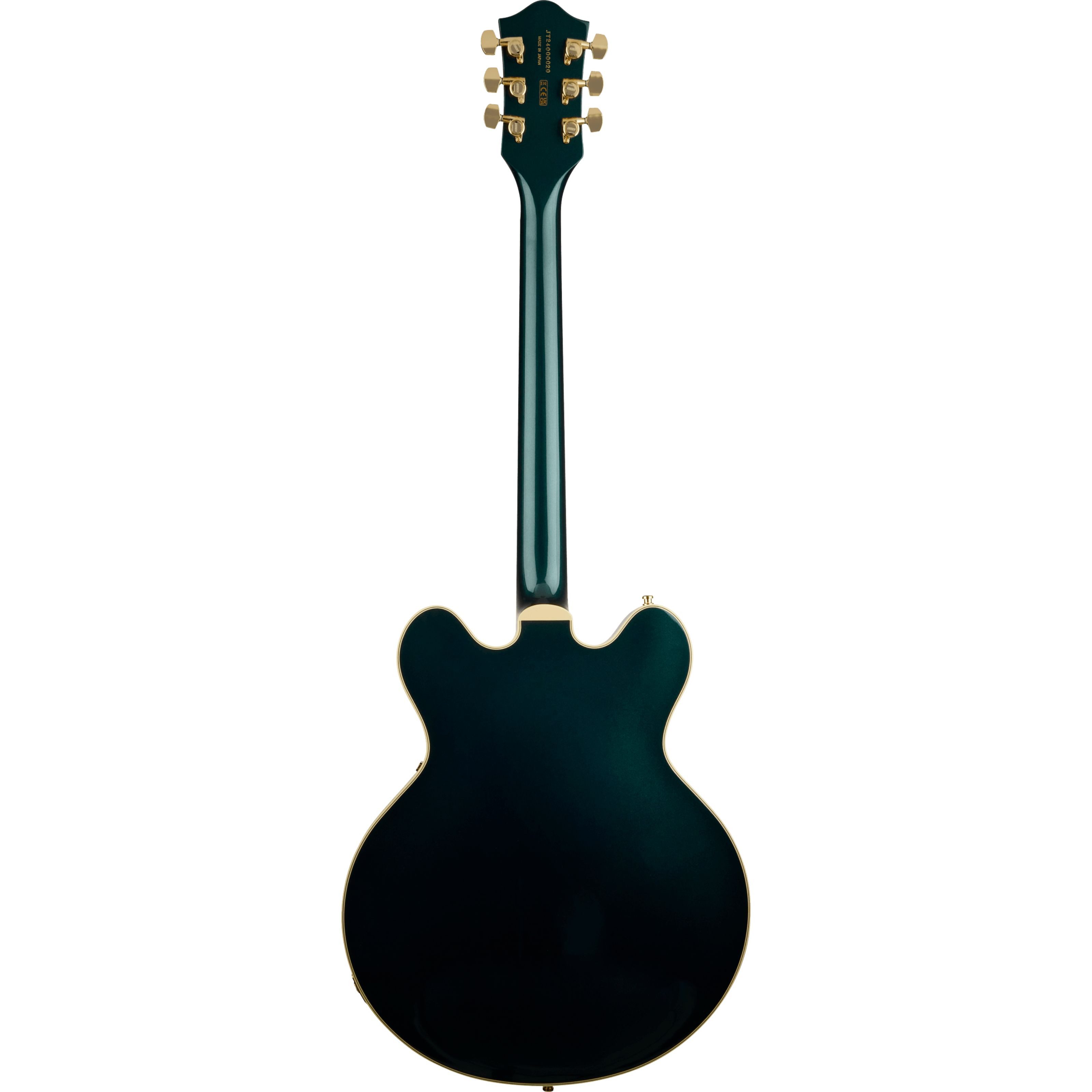 Gretsch Halbakustik-Gitarre, Halb-Akustik Gitarren, Semi Hollow-Modelle, Broadkaster LX Center Block with String-Thru Bigsby Cadillac Green -