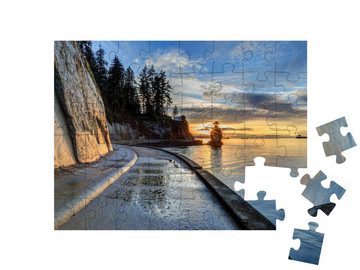 puzzleYOU Puzzle Meerfels Siwash Rock, British Columbia, Kanada, 48 Puzzleteile, puzzleYOU-Kollektionen Kanada