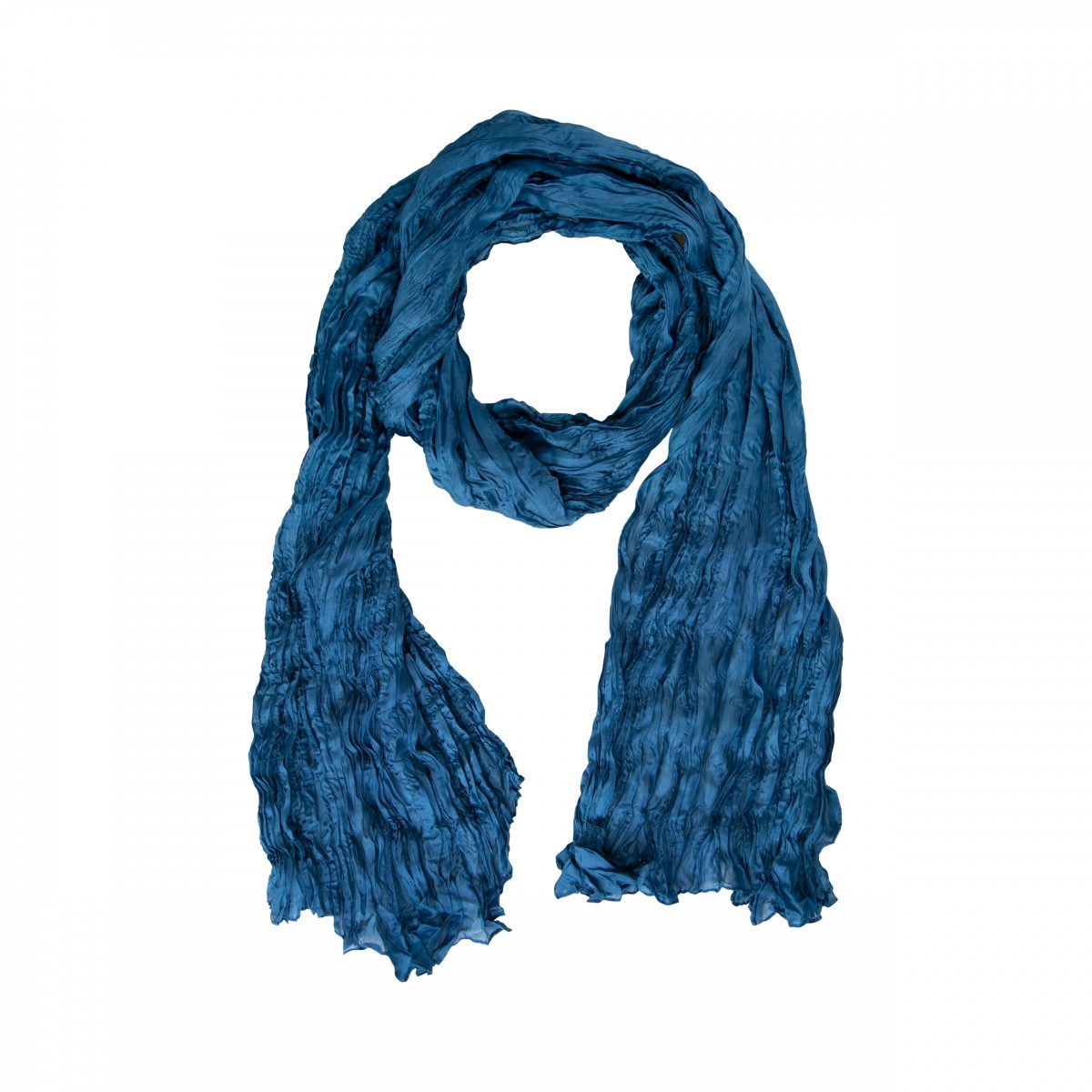 Silkroad Seidenschal Knitterschal Halstuch Schal Crashschal einfarbig