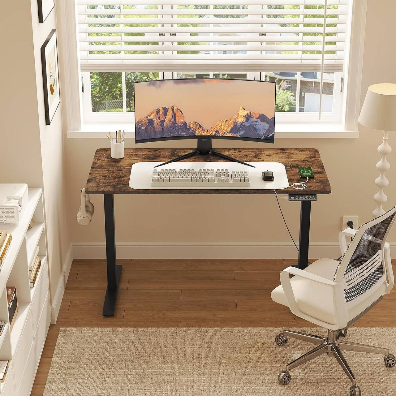 Woltu Schreibtisch (1-St), Höhenverstellbar Elektrisch, 4 Höhenspeicher-Tas günstig online kaufen