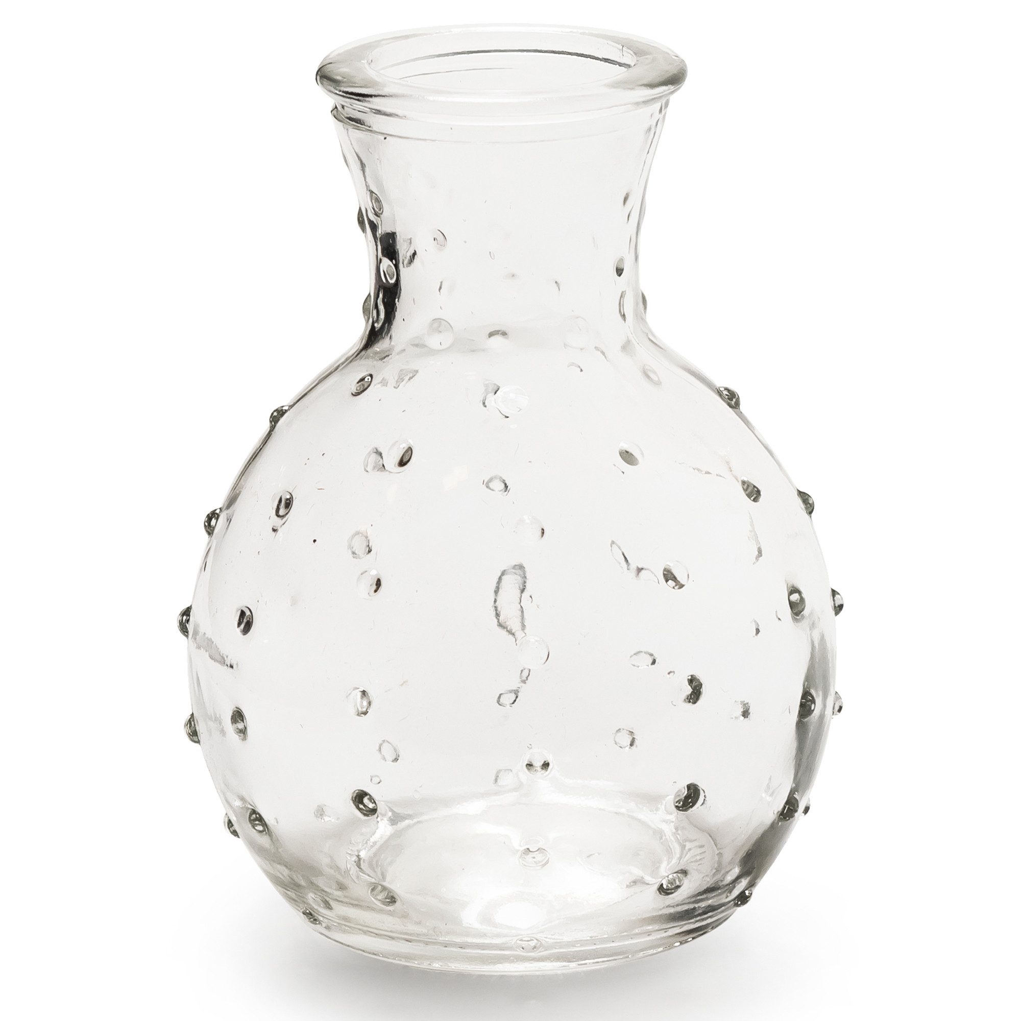 Annastore Dekovase 12 kleine Vasen aus Glas Vintage Blumenvasen Tischvasen Glasvasen, Dekoflaschen, Glasflaschen, Glasfläschchen, Deko-Flaschen