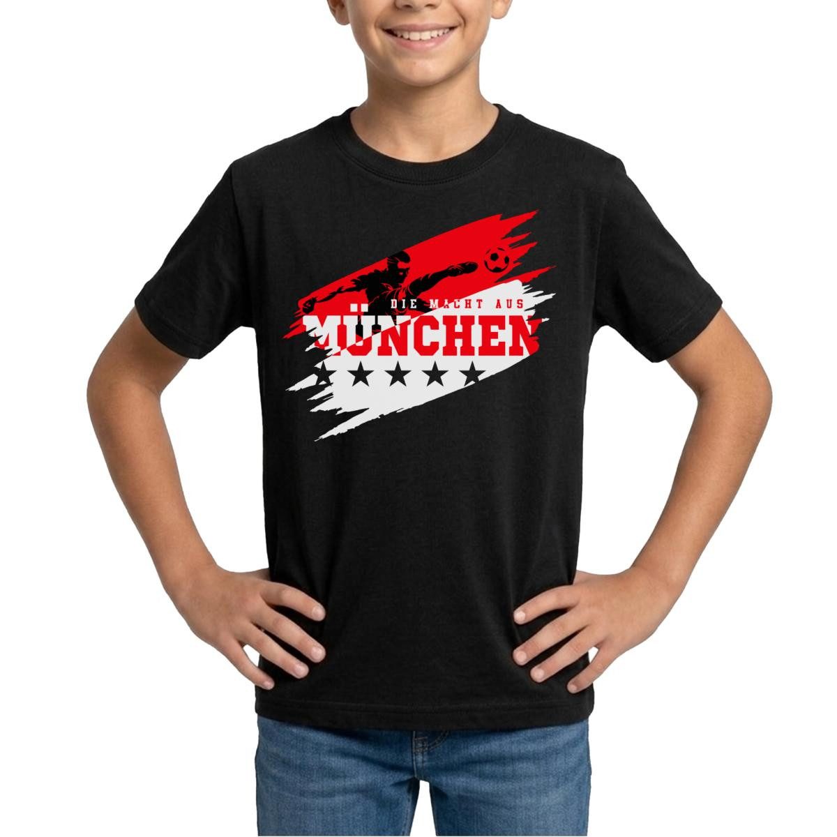 T-Shirt Die Macht Aus München Ultra Fußball Fan Teenager T-Shirt