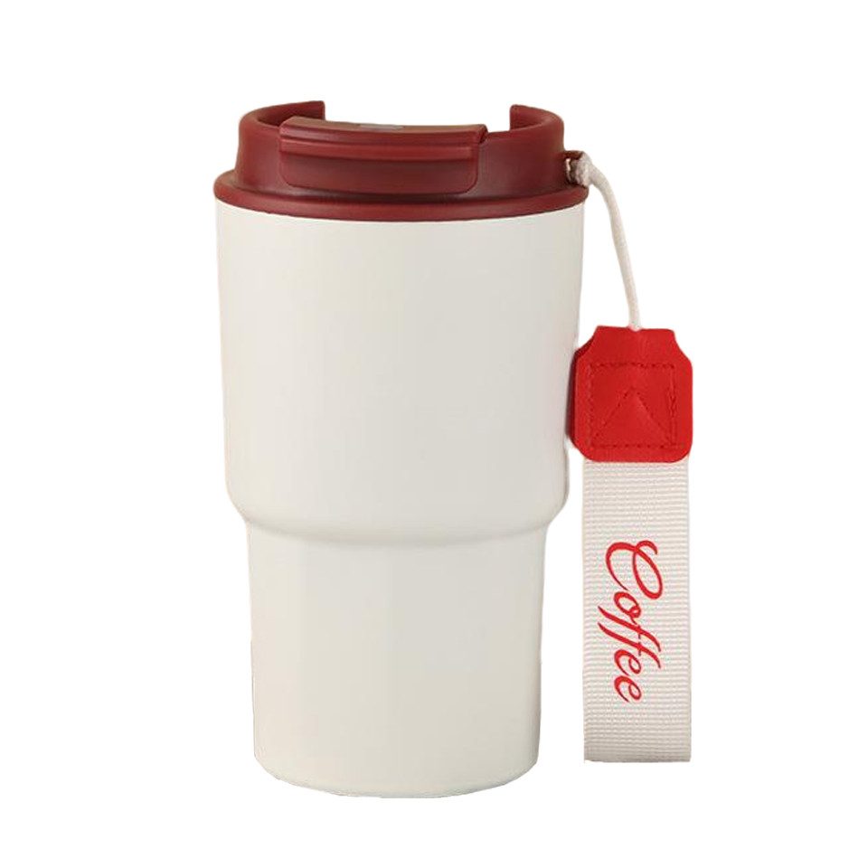 Coonoor Thermobecher Kaffee Becher to go mit Deckel aus Edelstahl, Trinkbecher, lassic Isolierbecher, 100% dicht, spülmaschinenfes, Thermo Mug