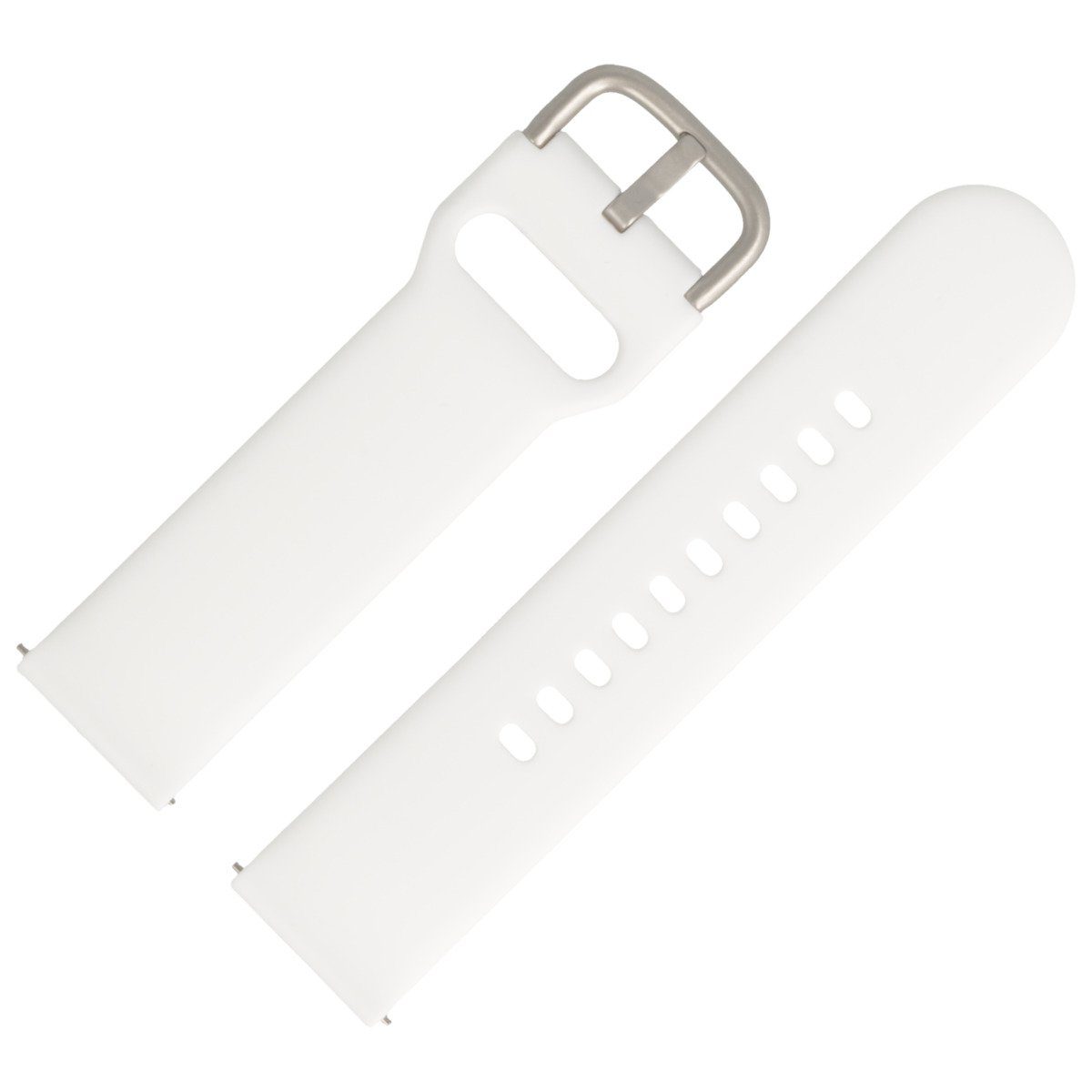 MARBURGER Uhrenarmband 20mm Silikon Fitness Smartwatch XS Extra Kurz Weiss günstig online kaufen