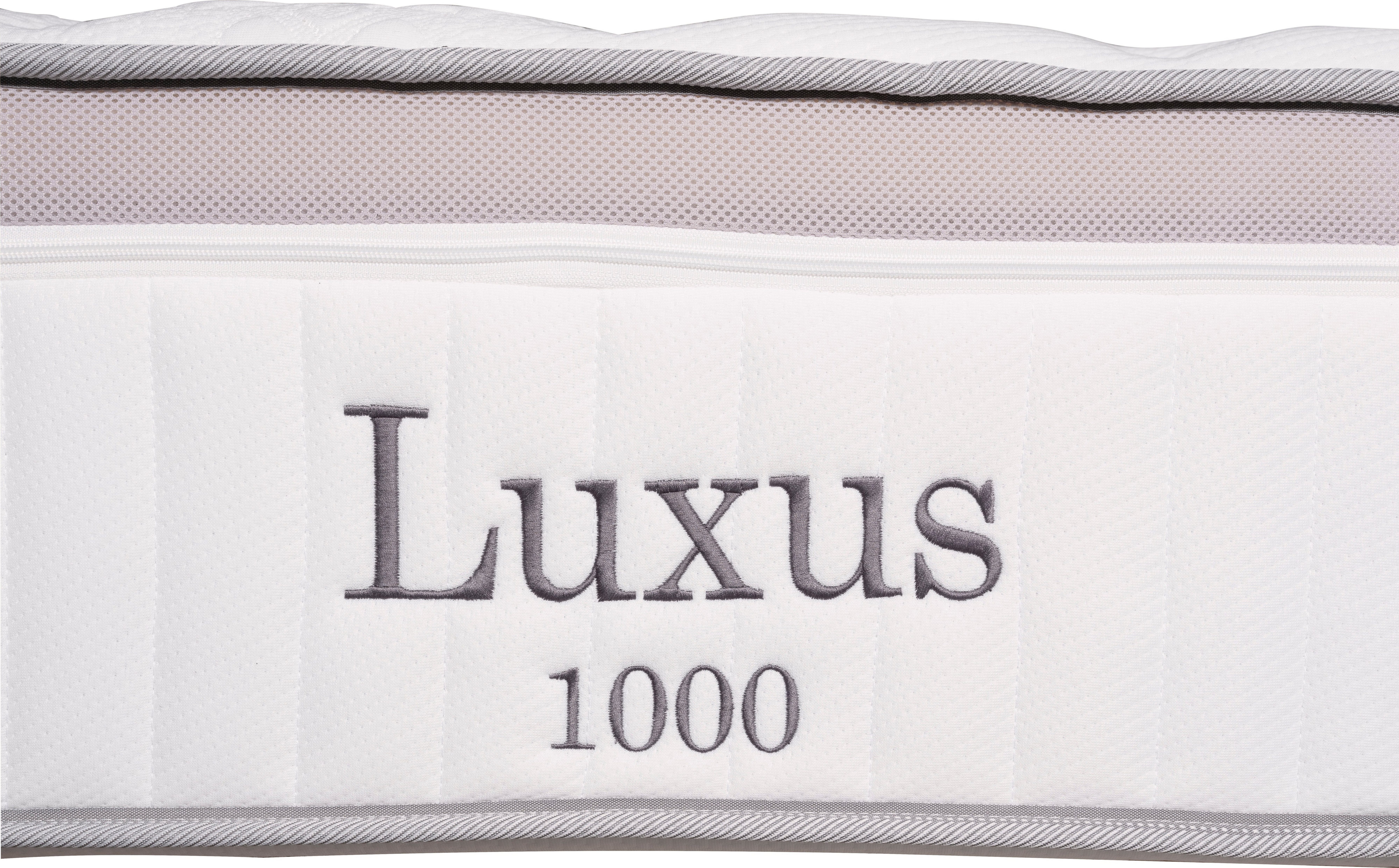 Taschenfederkernmatratze Luxus TF 1000, ADA mit diverse erhältlich zusätzlich verstepptem Größen Topper, 31 Matratze cm premium, hoch