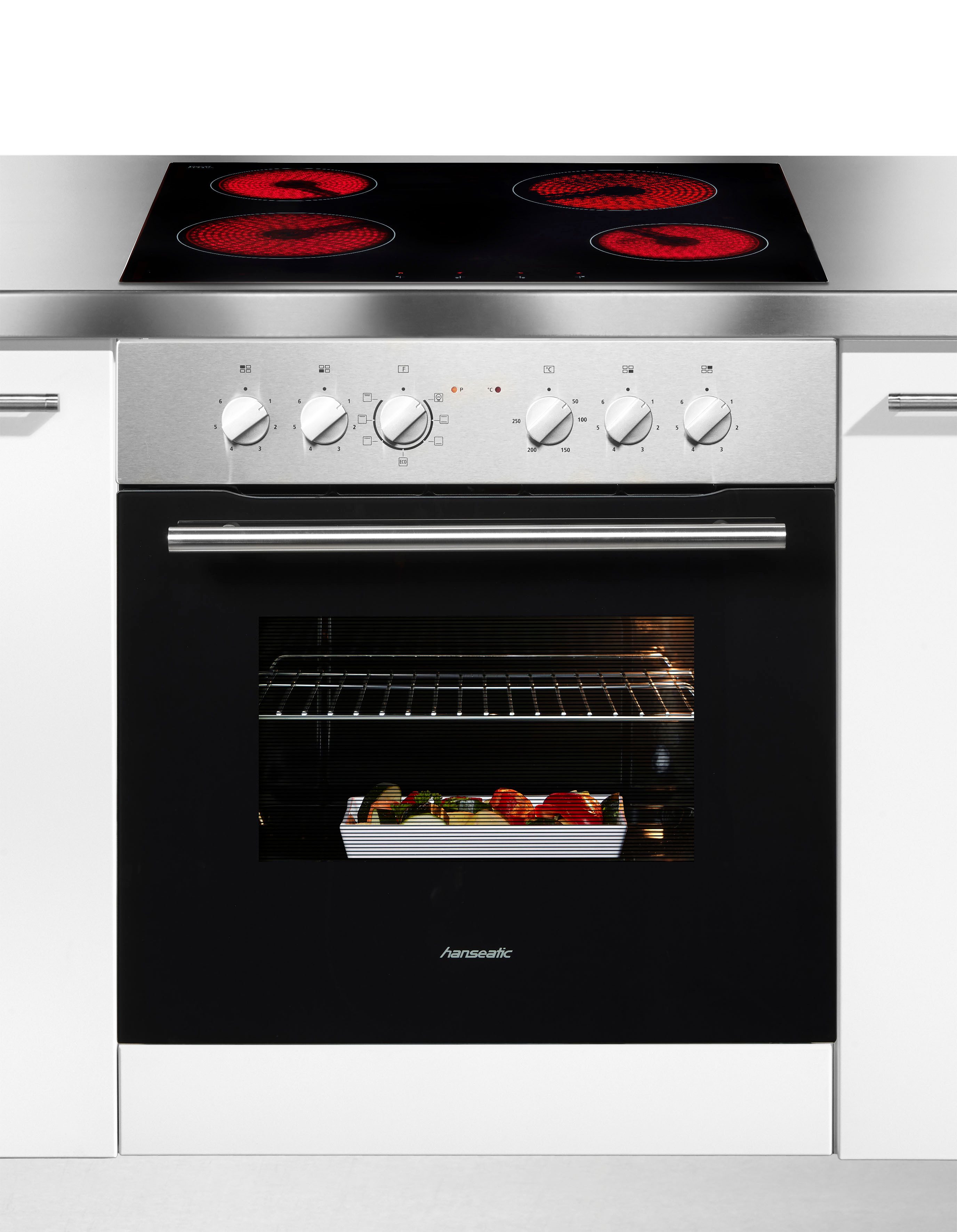 Hanseatic Elektro-Herd-Set 65C40C1-E11B04A/MC-HF605AG2