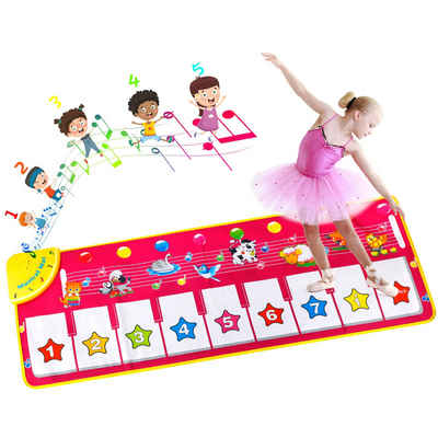 EXTSUD Spielmatte Klaviermatte Kinderspielzeug Mädchen Kleinkinder Baby Spielzeug (Klaviertastatur Keyboard Musikmatte Tanzmatten, Kindergeburtstag Geschenk), für Jungen Mädchen Kleinkinder,Baby Spielzeug ab 1 Jahr