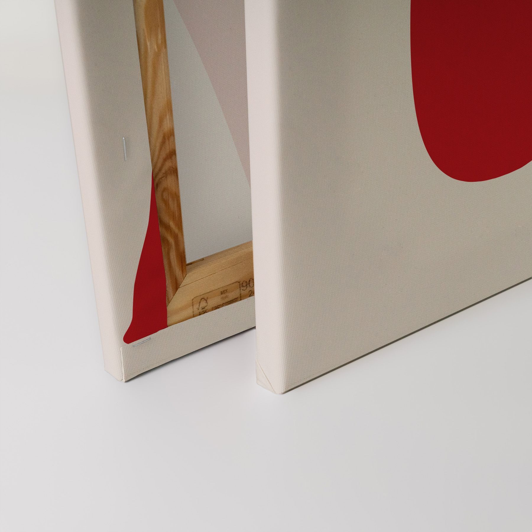 Tadessi Leinwandbild More Amor por Favor Beige Rot versch. Größen, Gemälde