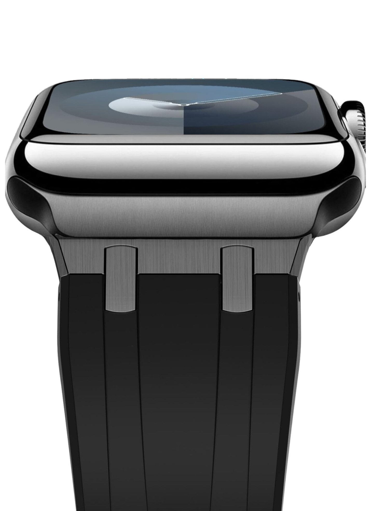 S&T Design Smartwatch-Armband Silikon Armband Sport für Apple Watch, Weich Wasserdicht Silikon Sport Ersatzarmband iWatch