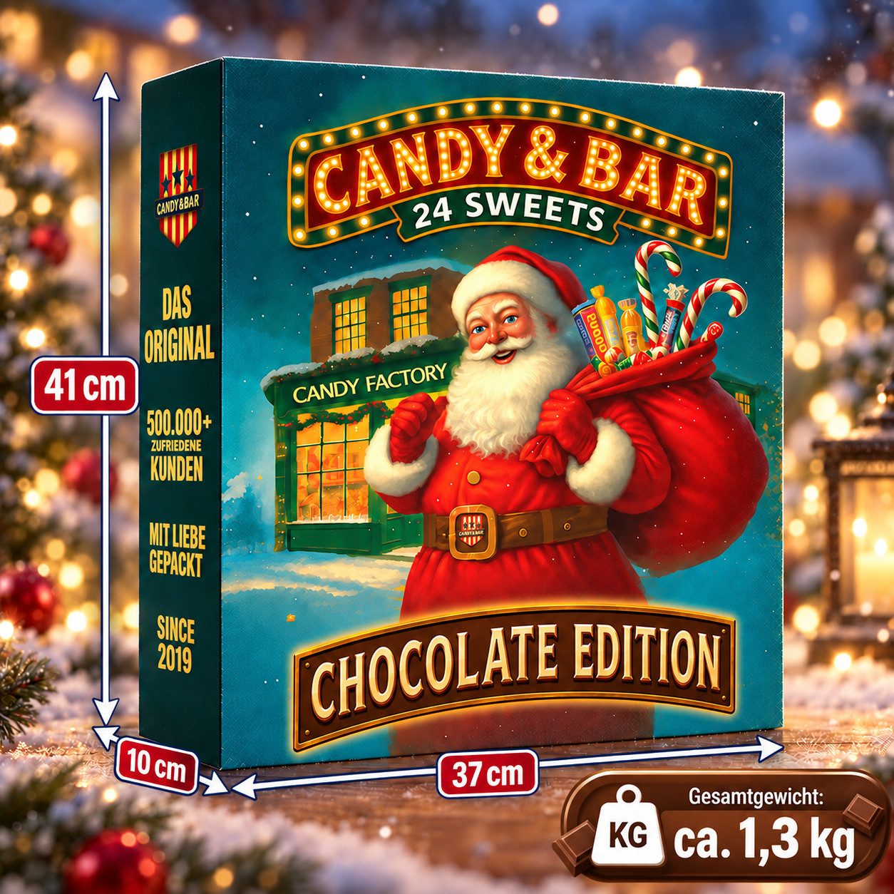 Candy & Bar Lebensmittel-Adventskalender XXL 2026 – USA Candy oder Chocolate Edition – 24 Türchen – Bild 3 von 5