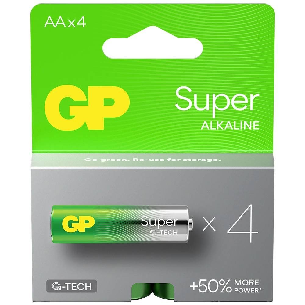 Batterien Alkaline LR06, Batteries AA GP GP Super Akku Mignon,