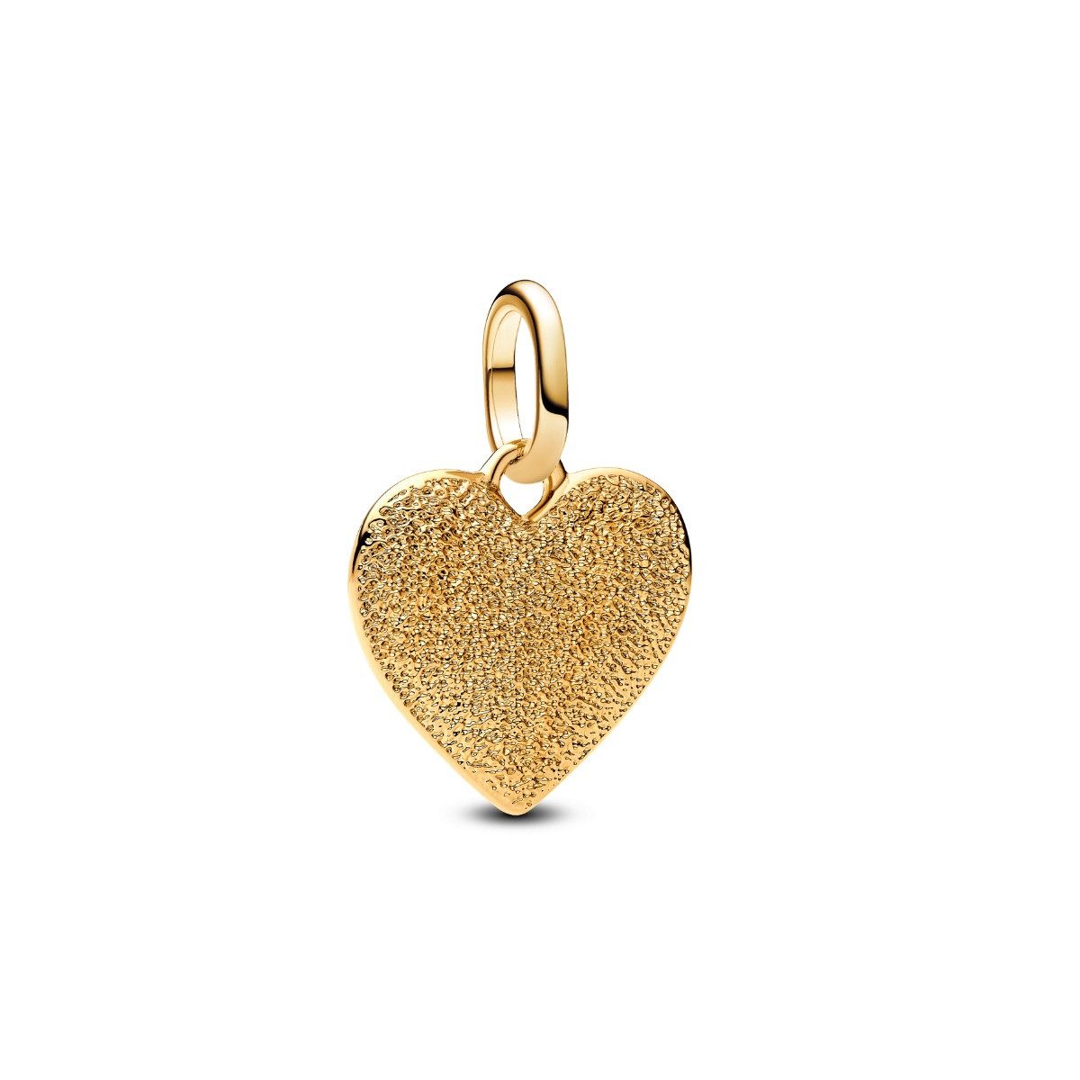 Pandora Charm-Einhänger Pandora Me Charm-Medaillon Gravierbares Herz 14K Vergoldet 763824C00