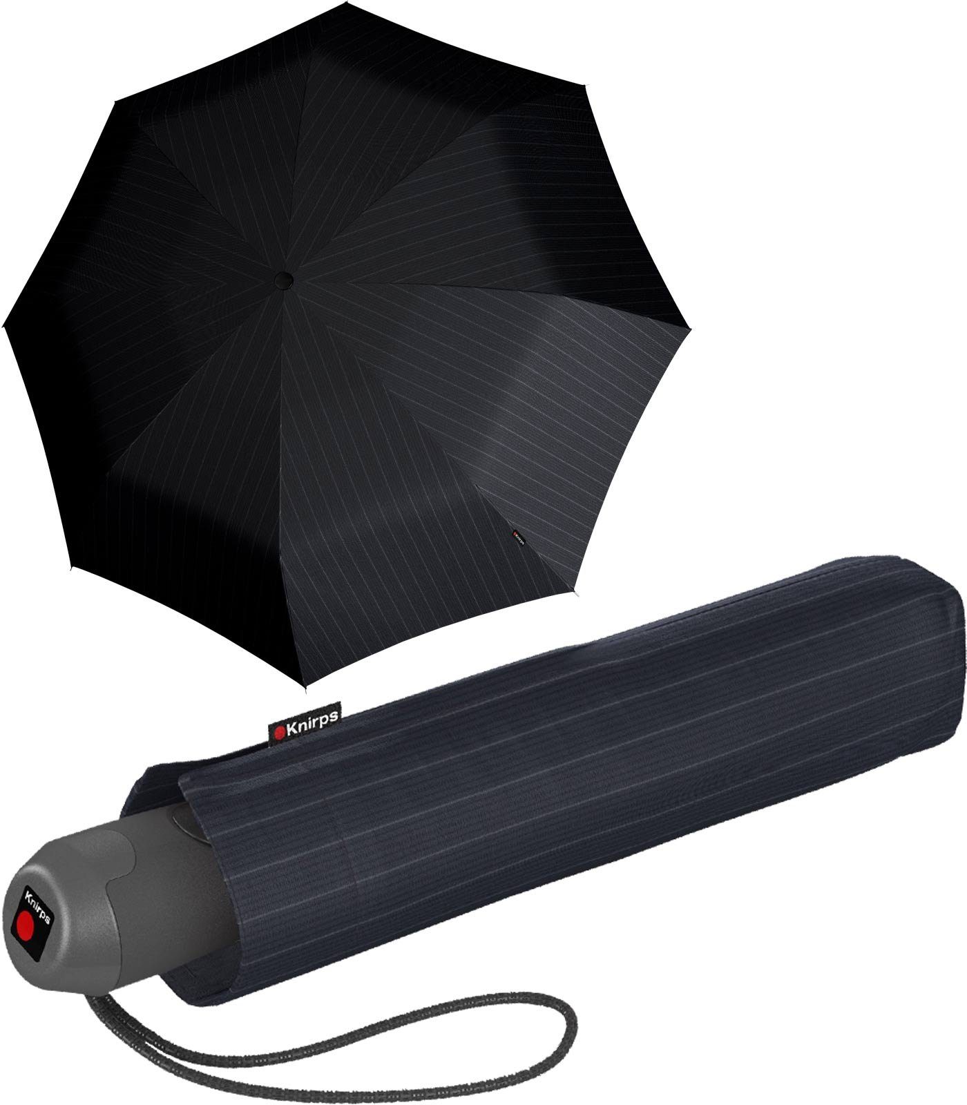 Knirps® Taschenregenschirm Auf-Zu-Automatik, mit leichter stabiler, Schirm besonders edel mit Geschenkverpackung