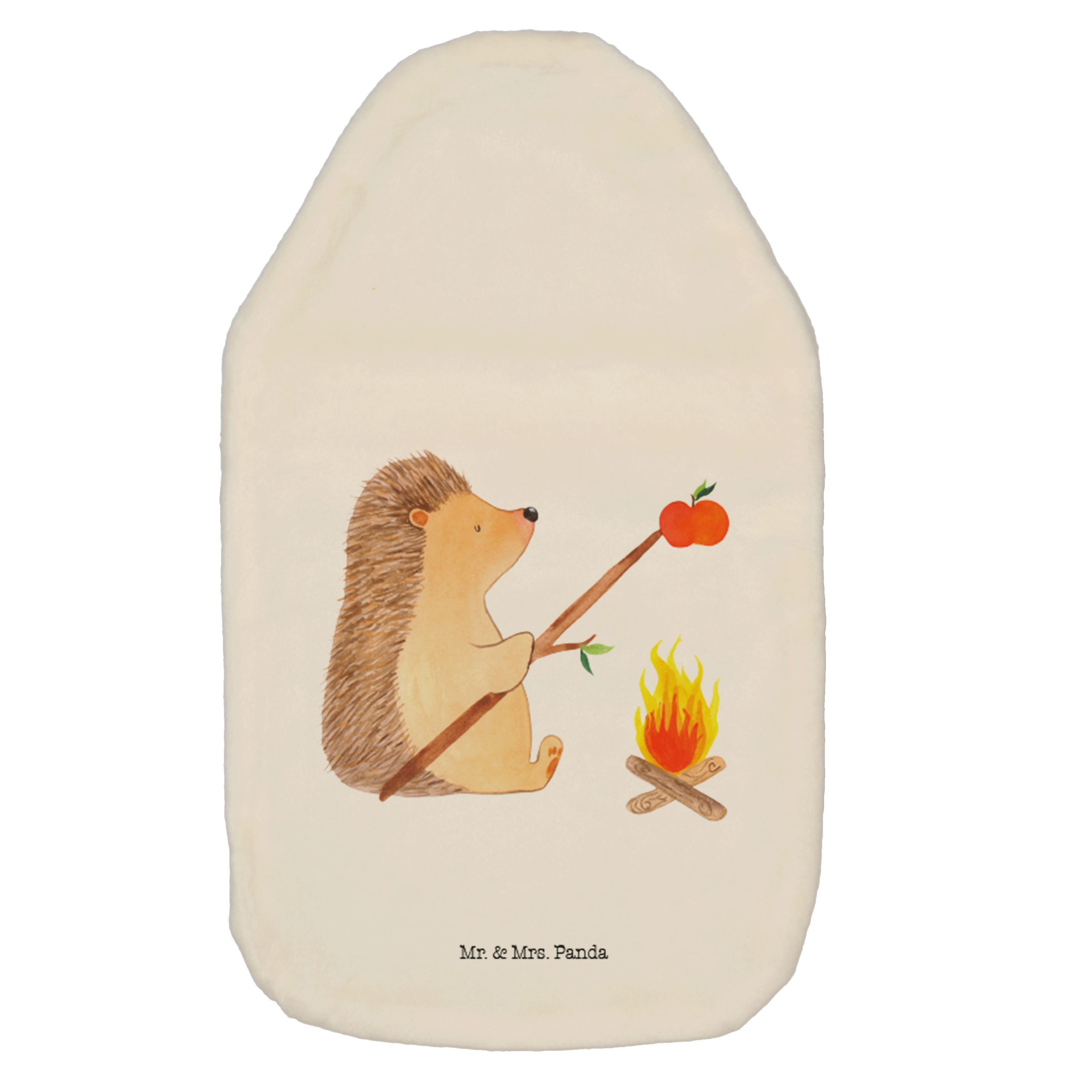 Mr. & Mrs. Panda Wärmflasche »Igel grillt Gelb Pastell Geschenk