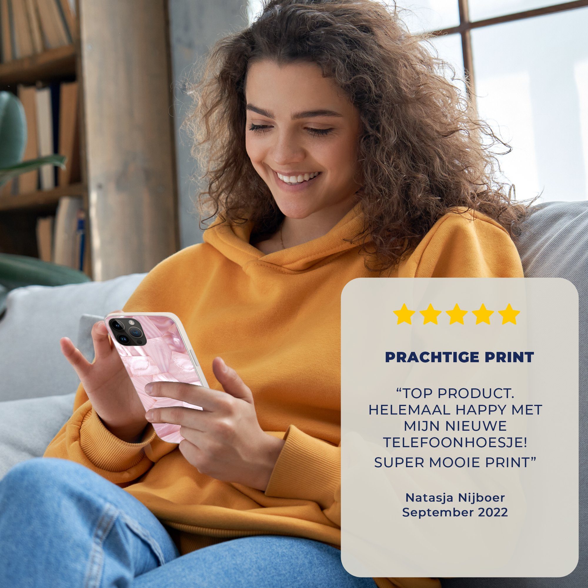 MuchoWow Handyhülle für Apple iPhone 14 Pro Max Naturstein - Perlmutt - Luxus, Smartphone-Bumper, Print, Handy Schutzhülle Dünn