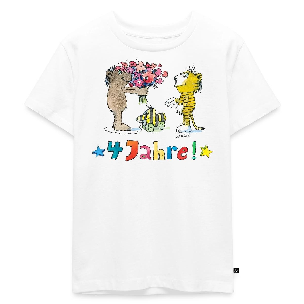 T-Shirt 4ter Geburtstag, Janosch, Tiger, Tigerente Kinder Premium T-Shirt