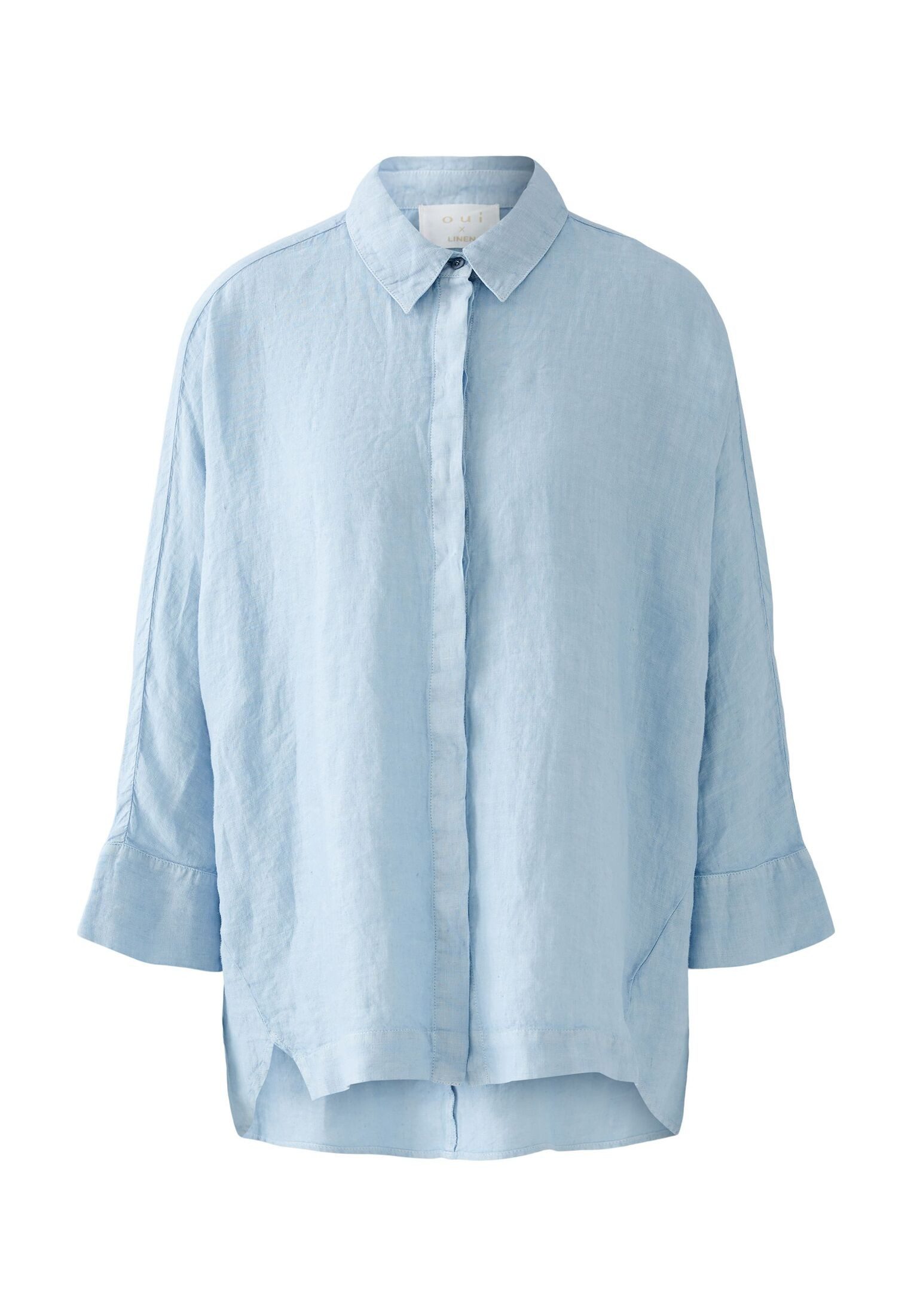 Oui Langarmbluse Bluse reines Leinen günstig online kaufen