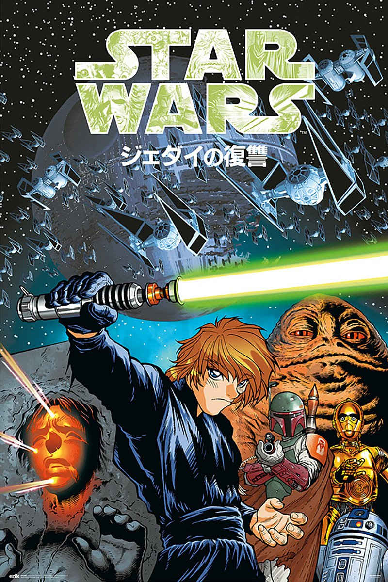 Grupo Erik Poster Star Wars Poster Manga The Return of the Jedi 61 x 91,5 cm