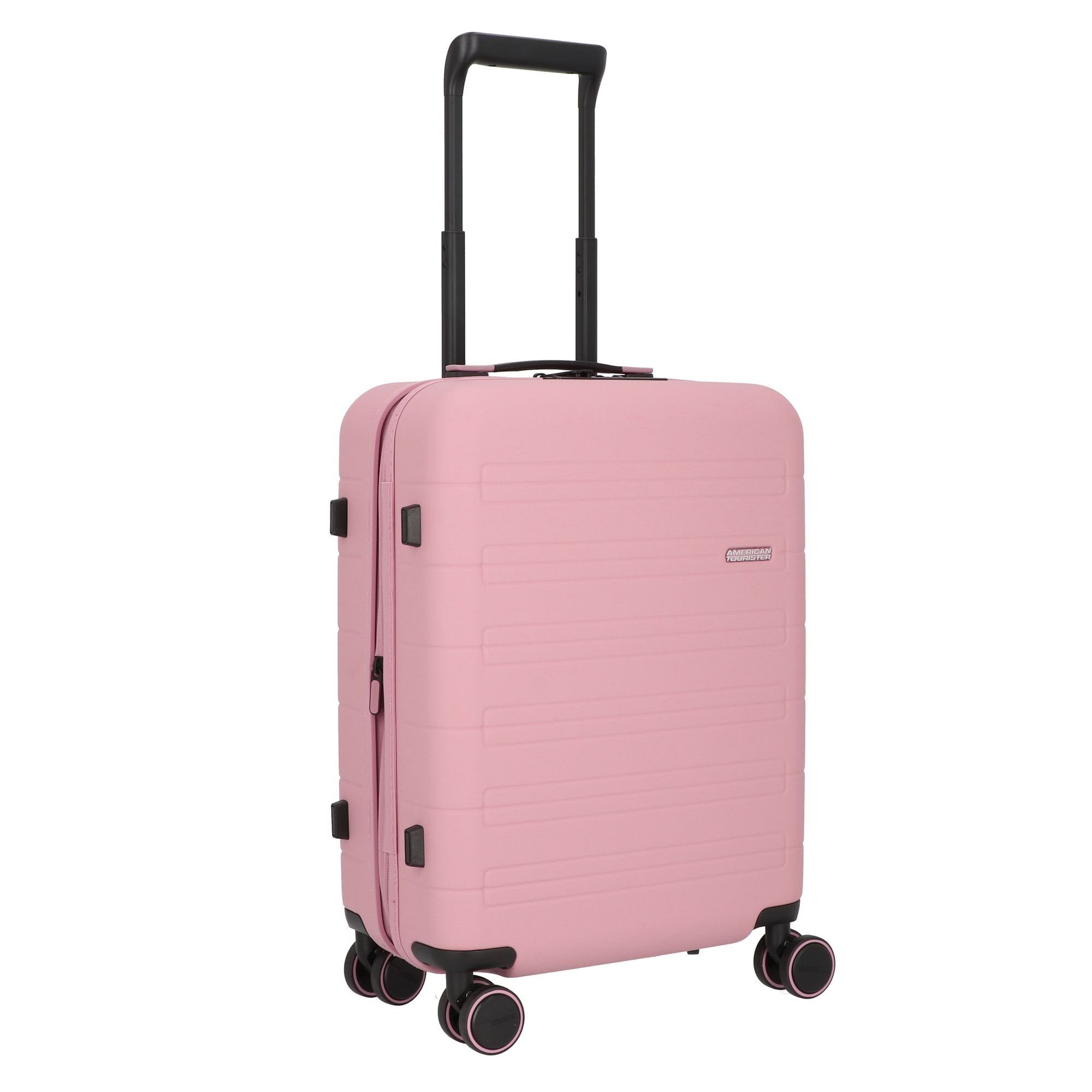 American pink vintage Polycarbonat Tourister® 4 Novastream, Handgepäck-Trolley Rollen,