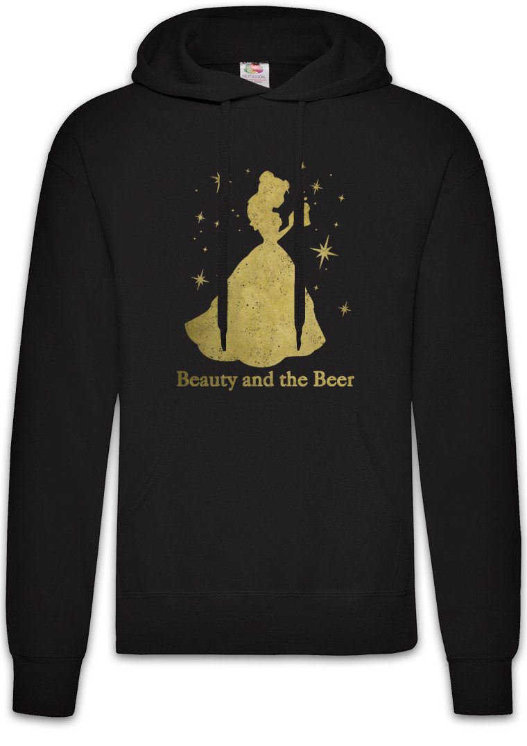 Hoodie Beauty and the Beer Herren Hoodie Bier Besoffen Karneval Fasching