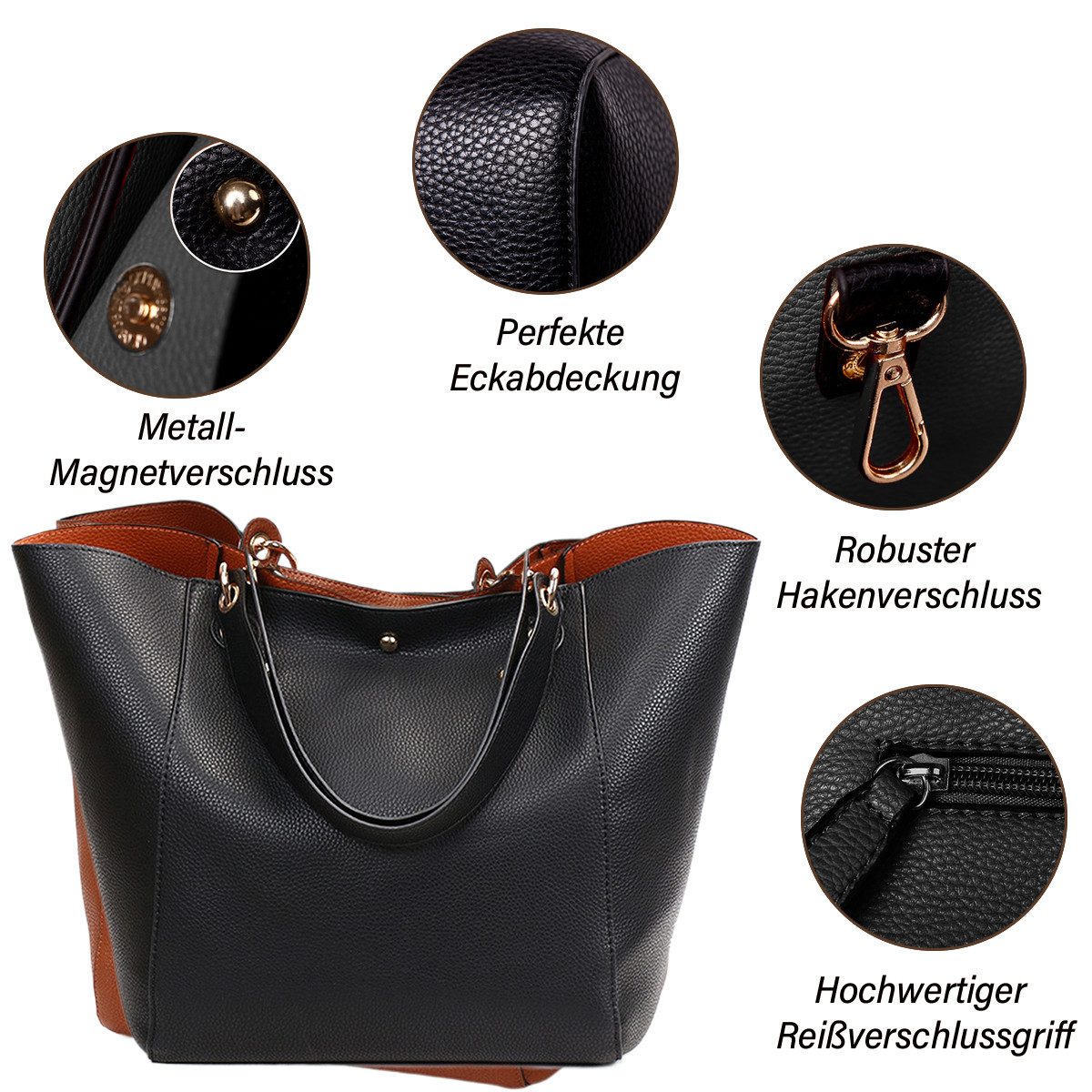 RWEUOQ Schultertasche Schultertasche Damen-Shopper Tote Große günstig online kaufen