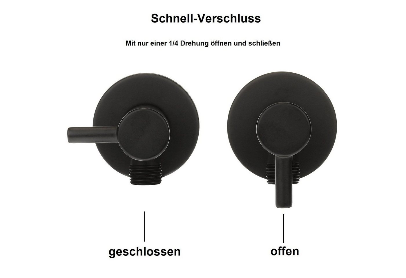 Thumbnail - Sanixa Eckventil Anschluss Waschbecken Spülbecken Bad Küche Absperrventil, (1/2 Zoll Standard-Anschluss, 2-tlg., Armatur...