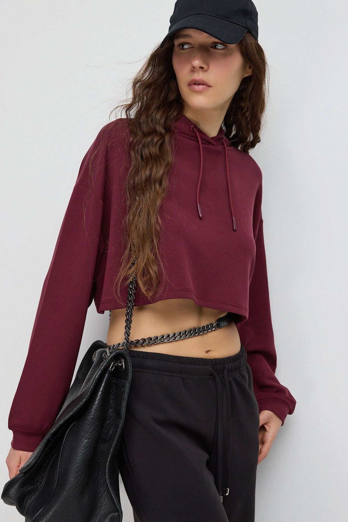 No Matter What Kapuzenpullover Kapuzen-Crop-Sweatshirt