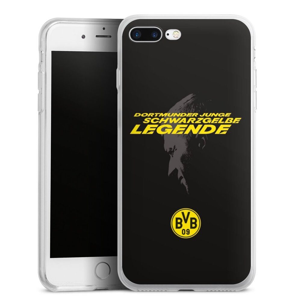 DeinDesign Handyhülle Marco Reus Borussia Dortmund BVB Danke Marco Schwarzgelbe Legende, Apple iPhone 7 Plus Silikon Hülle Bumper Case Handy Schutzhülle