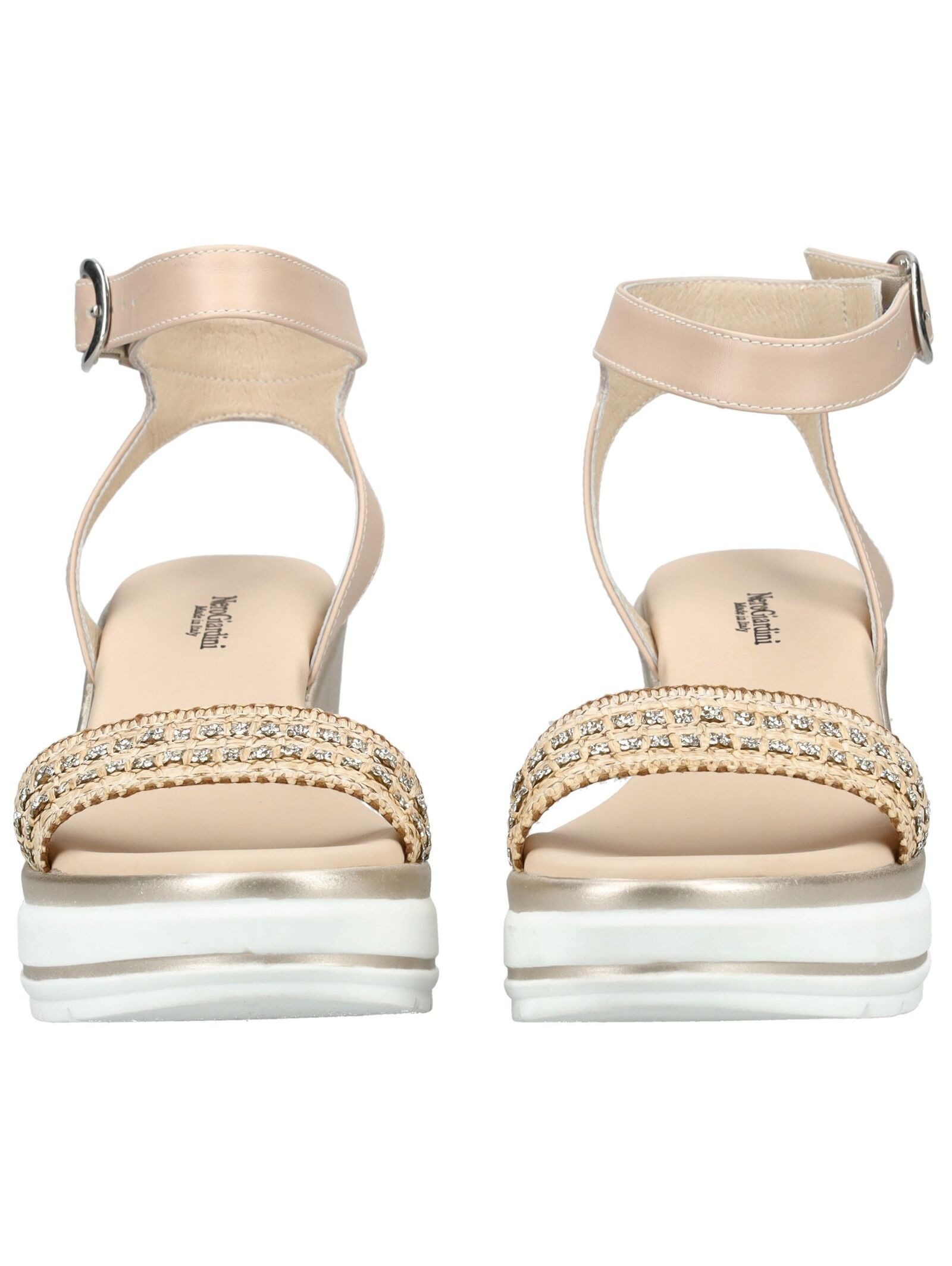 Nero Giardini Nero Giardini Sandalen Leder/Textil Keilsandalette