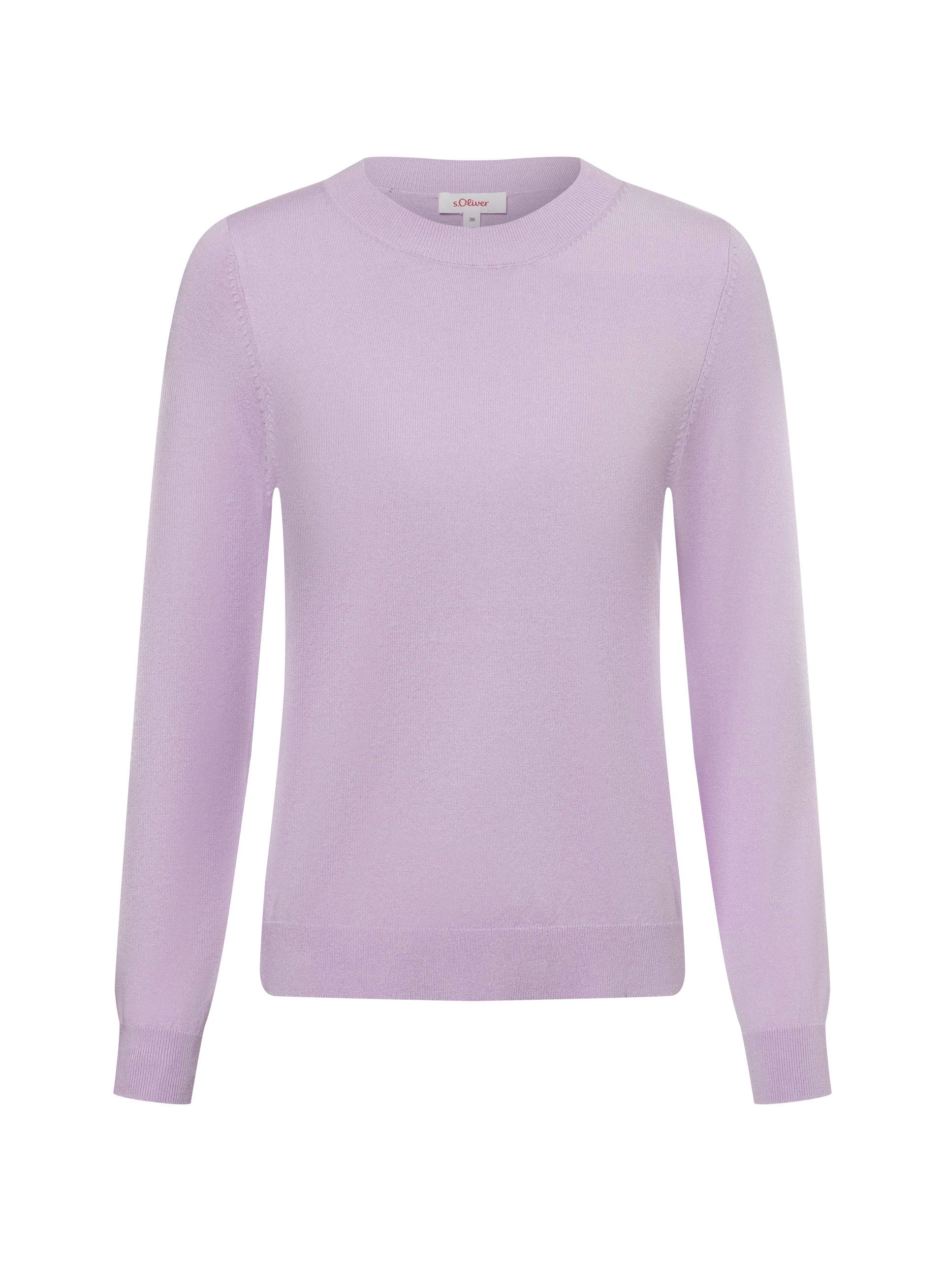 s.Oliver Strickpullover - Pullover - leichter Strickpullover mit Rundhalsau günstig online kaufen