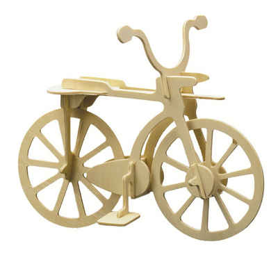 Pebaro 3D-Puzzle Holzbausatz Fahrrad, 850/2, 11 Puzzleteile