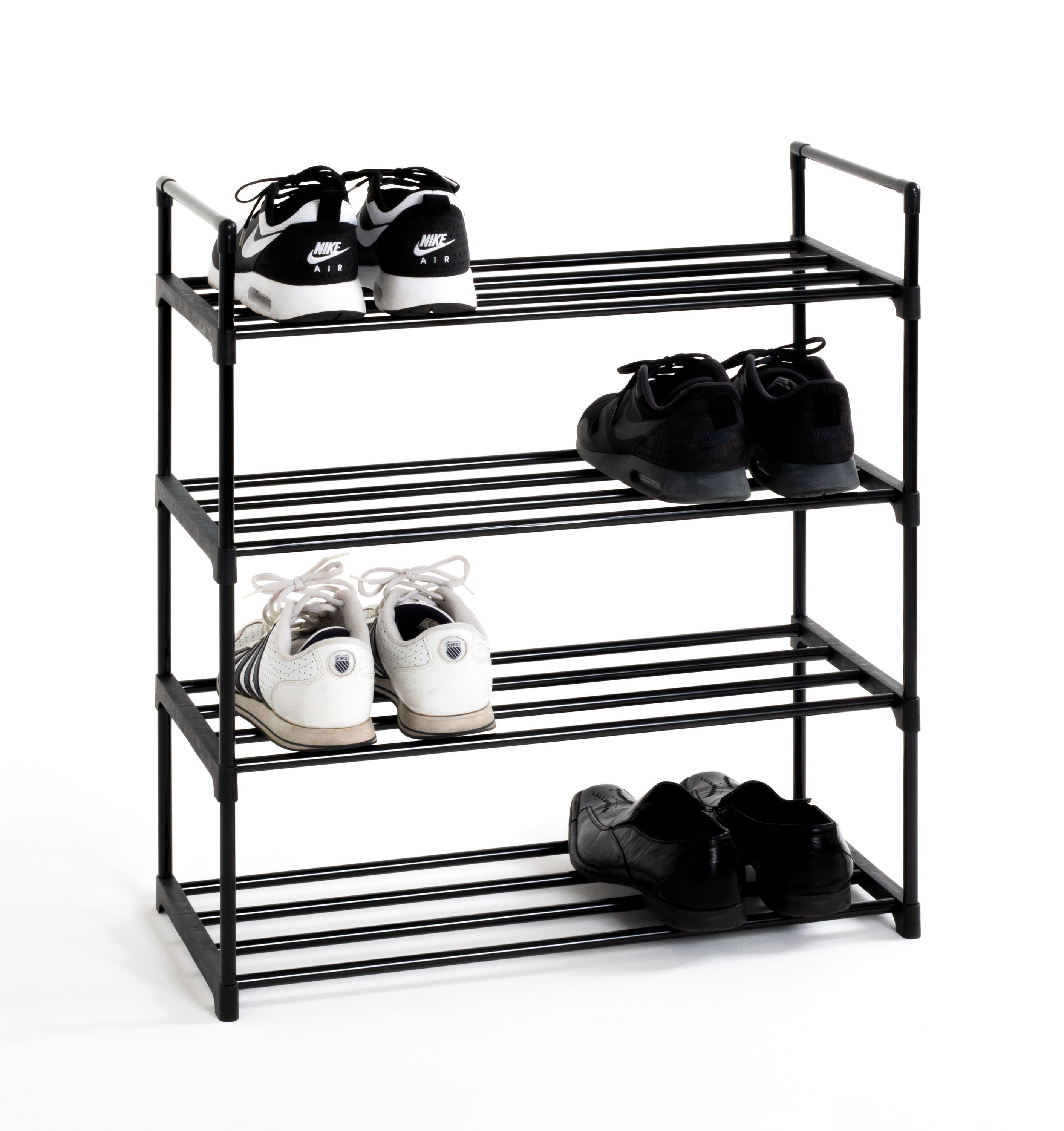 HAKU Schuhschrank HAKU Möbel Schuhregal BHT 65x74x30 cm schwarz Standregal günstig online kaufen