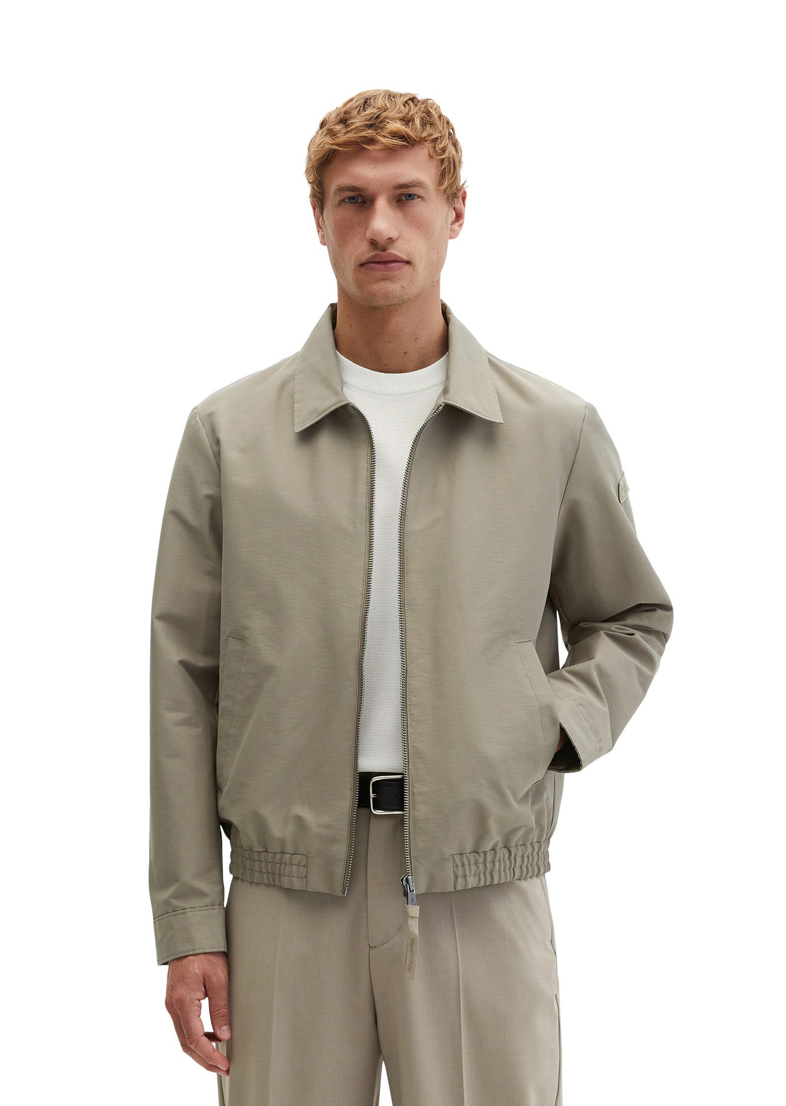 Marc O'Polo Outdoorjacke aus wasserabweisendem Bio-Baumwoll-Canvas