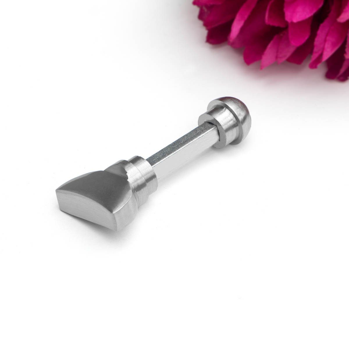 Antikas Türbeschlag WC-Drehverschluss für Toilettentüren-edles Design, Nickel matt