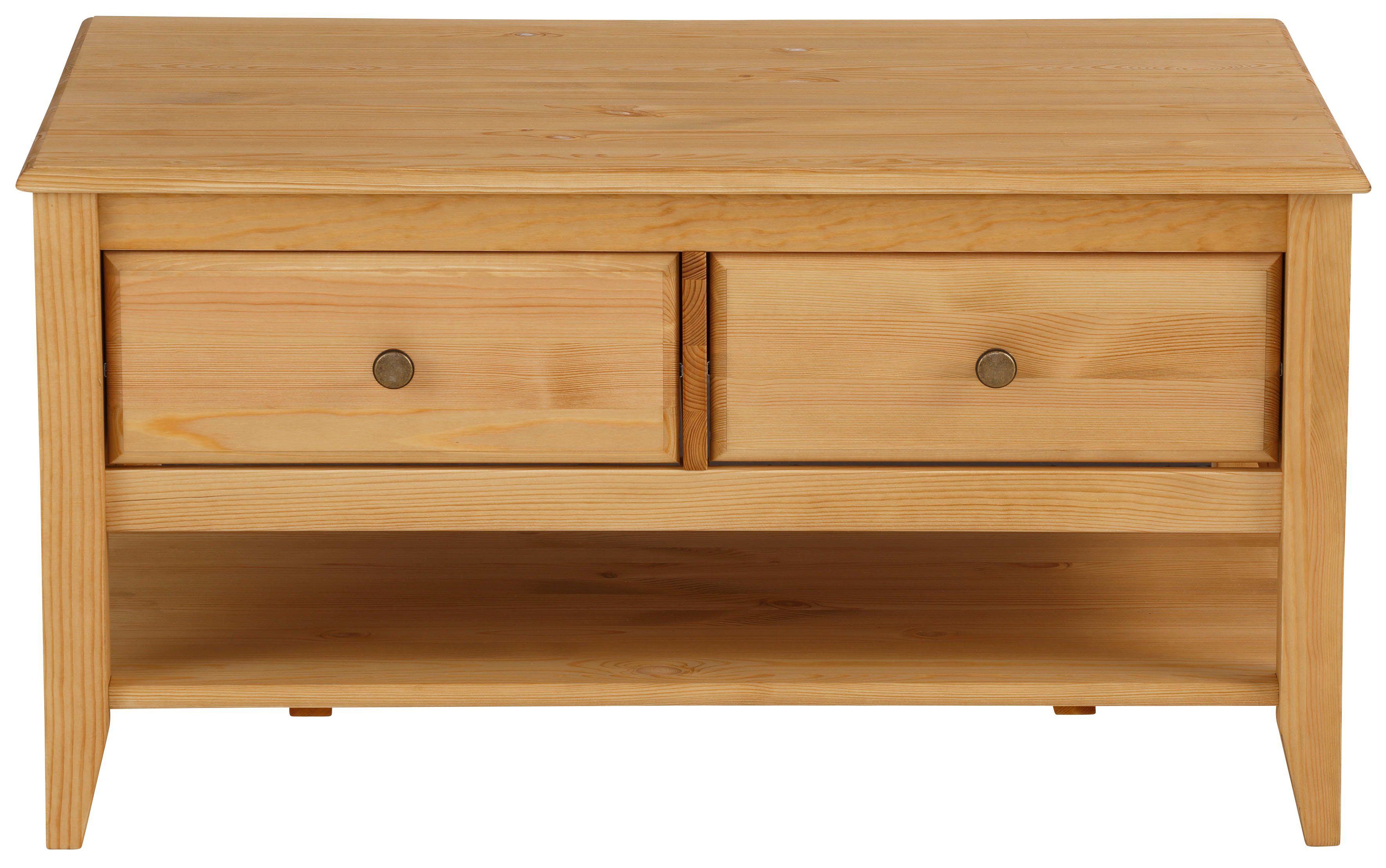 Home affaire Couchtisch Leonis, Breite 89 cm, mit Schubladen und Ablagebode günstig online kaufen