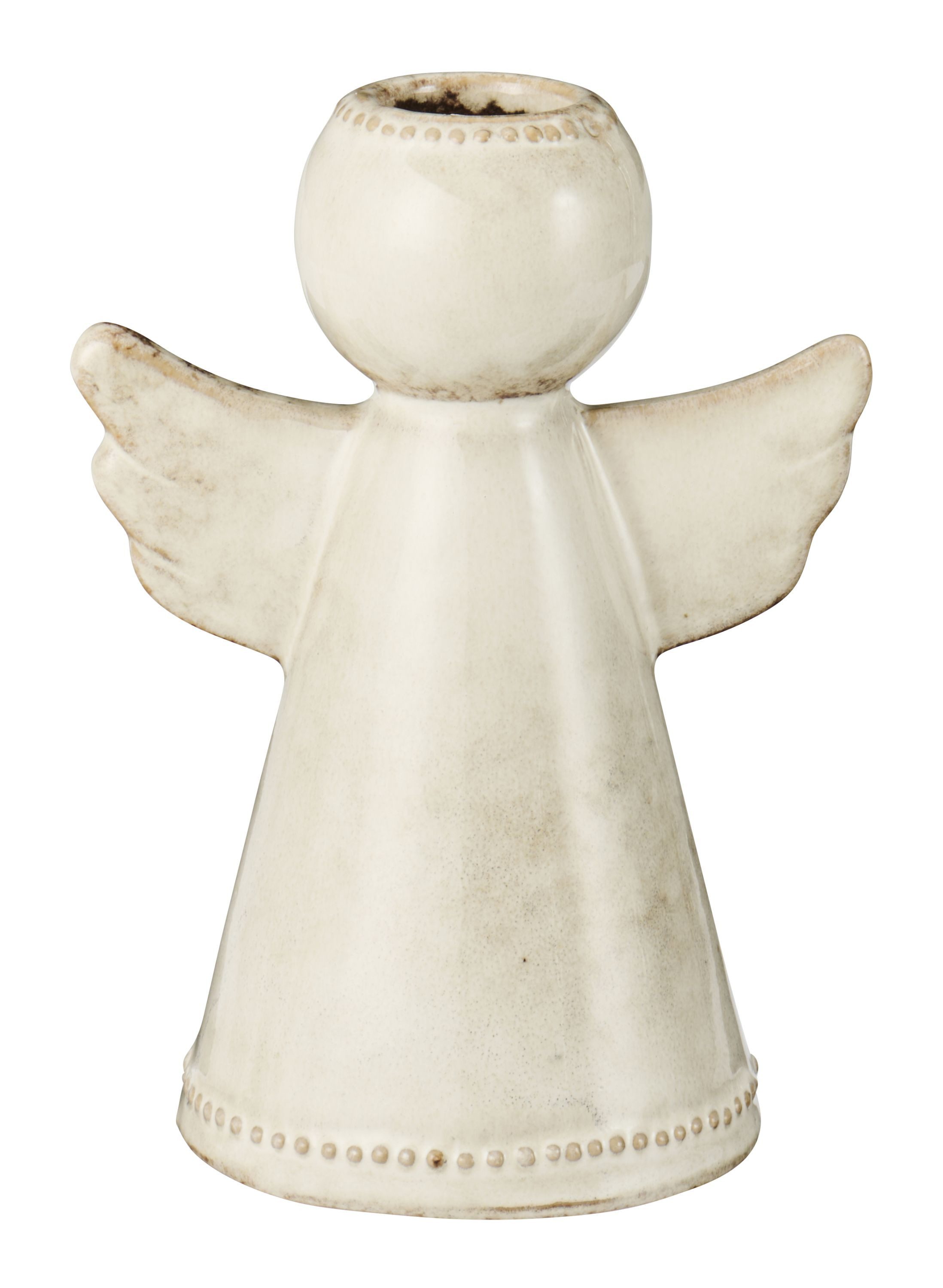 Ib Laursen Kerzenhalter Ib Laursen - Kerzenhalter Engel Weihnachtsdeko Weihnachten H 13cm