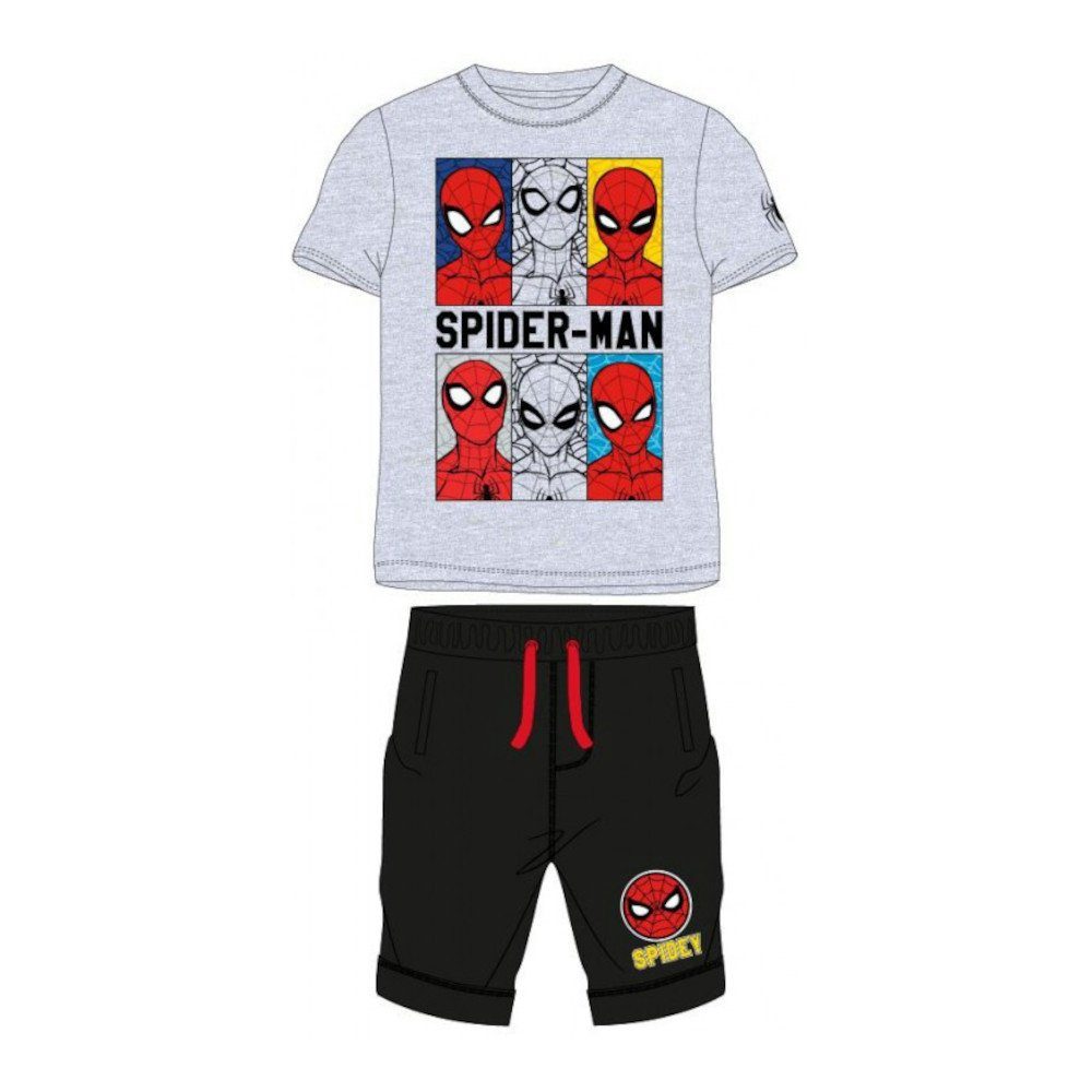 Spiderman Shirt & Hose Spider-Man Kurz-Bekleidungsset für Jungen, Shirt & Hose (Set, 2-tlg)